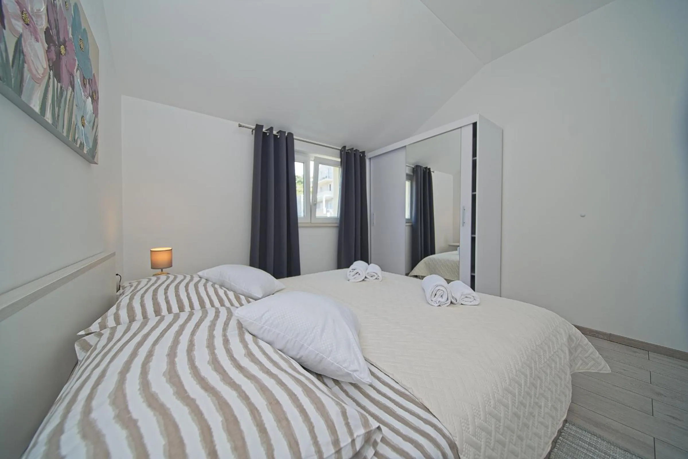 Bed in Apartment Dvina