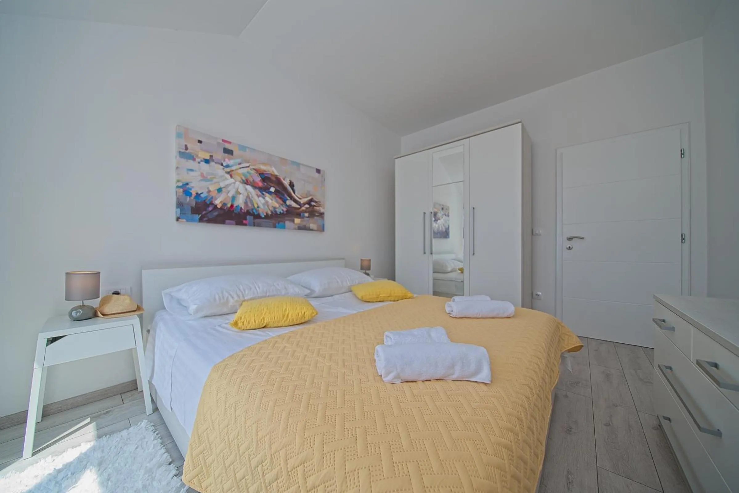 Bed in Apartment Dvina