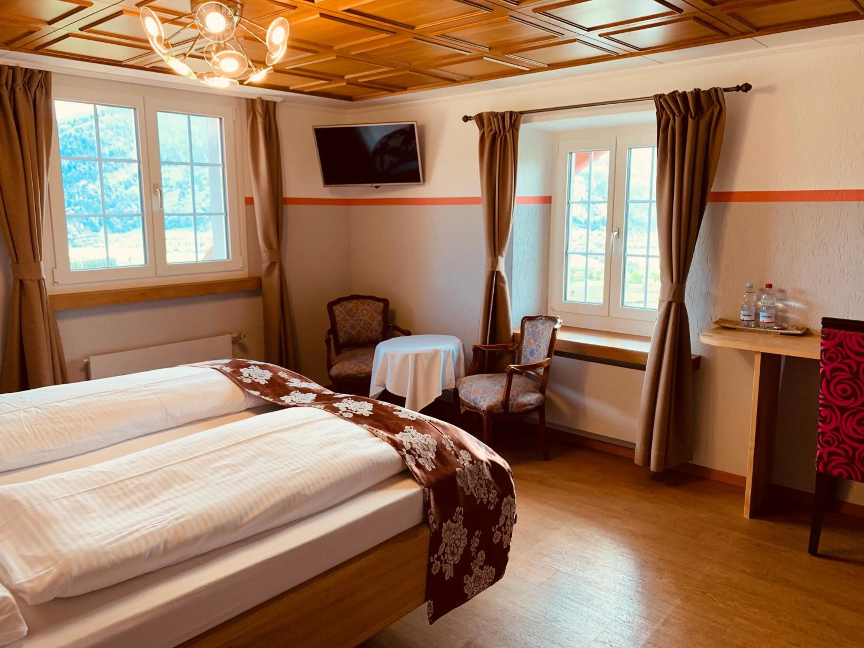 Bed in Gasthof zur Bündte