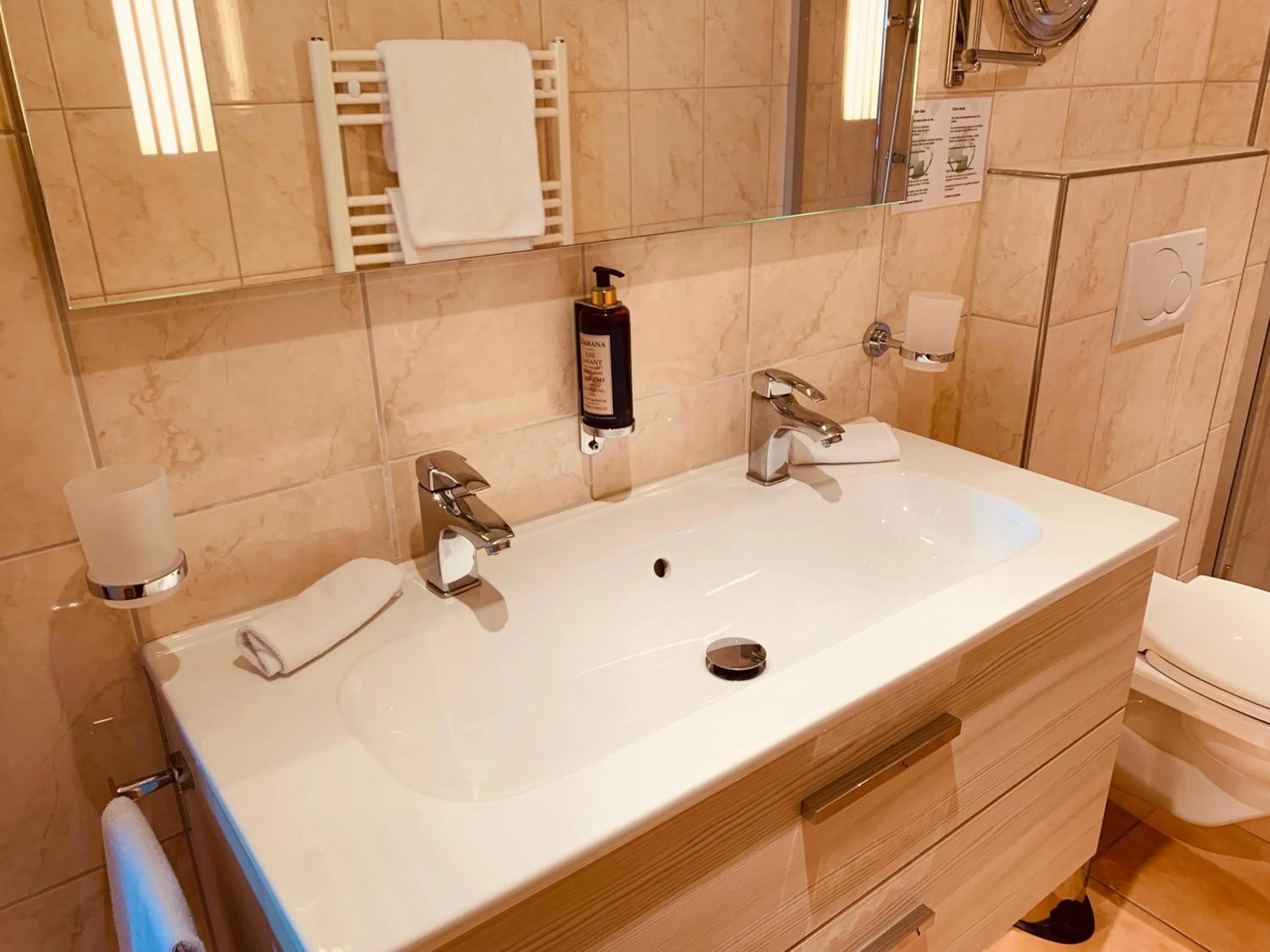 Toilet in Gasthof zur Bündte