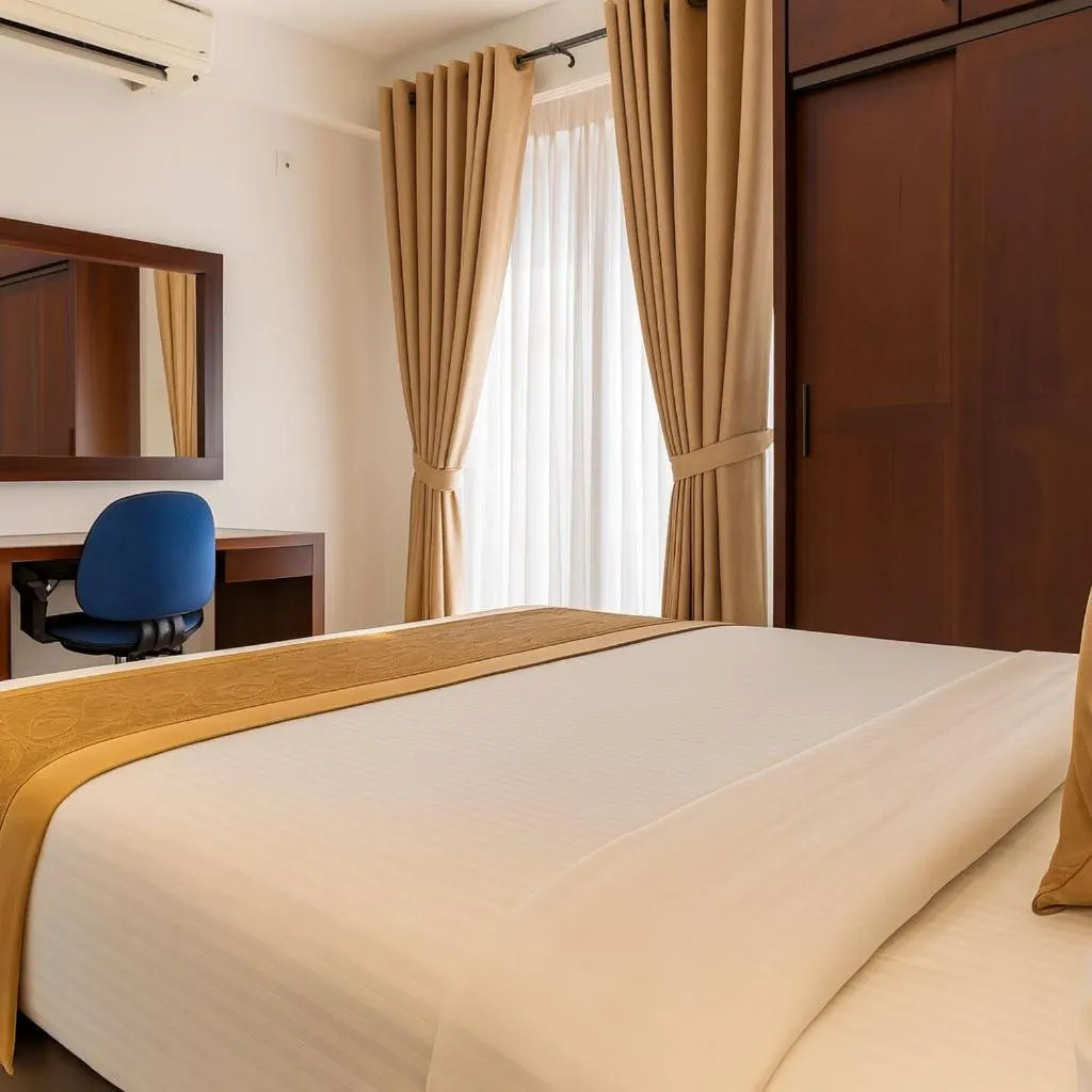 Bed in Unique Towers Luxury Boutique Suites