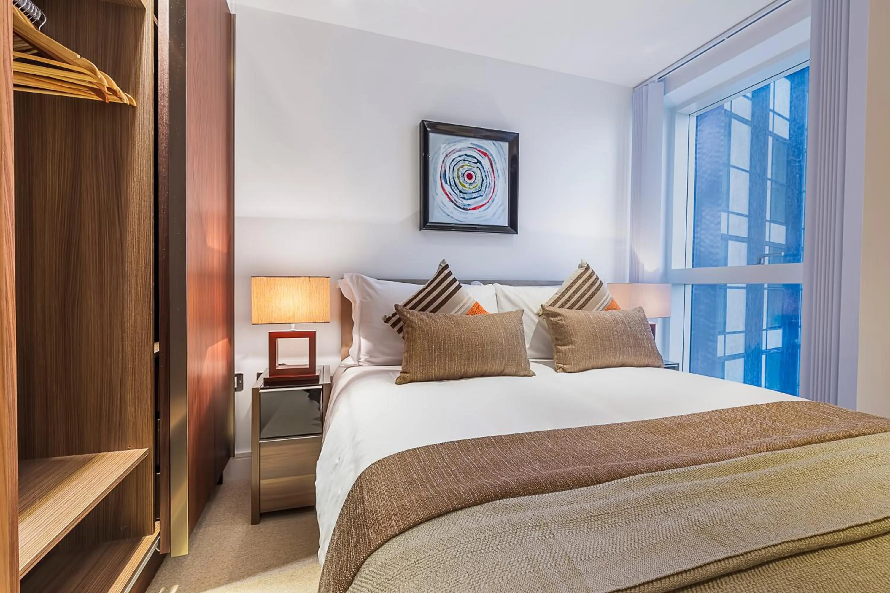 Bed in Clover Court by Aeria Apartments