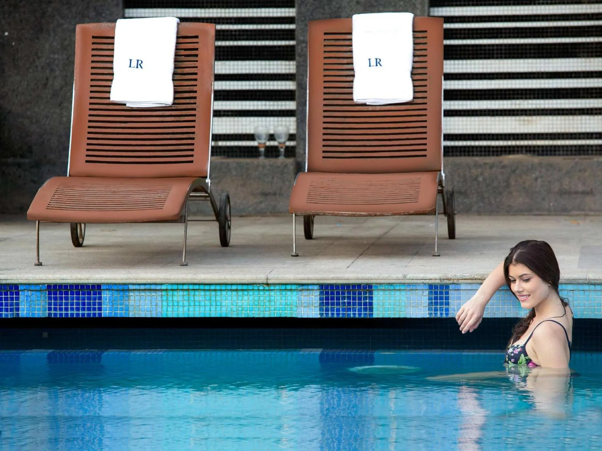 Swimming pool in Lalco Residency