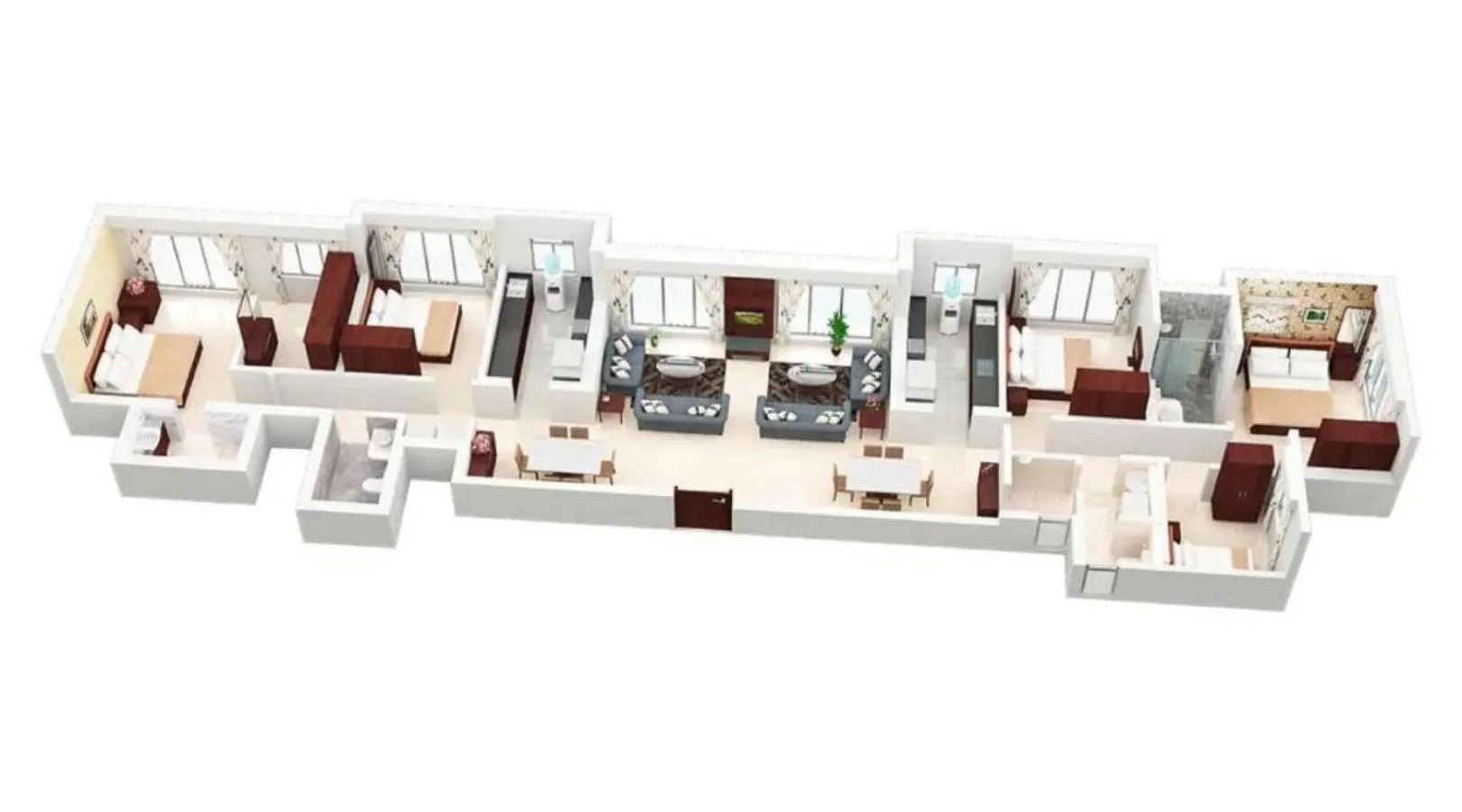 Floor plan in Lalco Residency