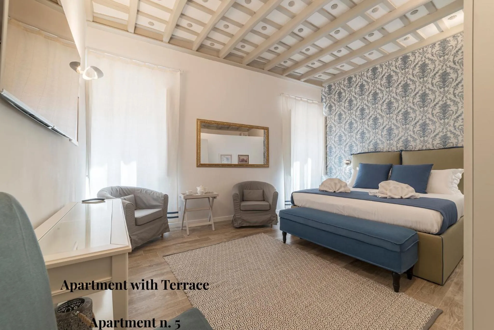 Bed in CS Exclusive Campo de Fiori Palace