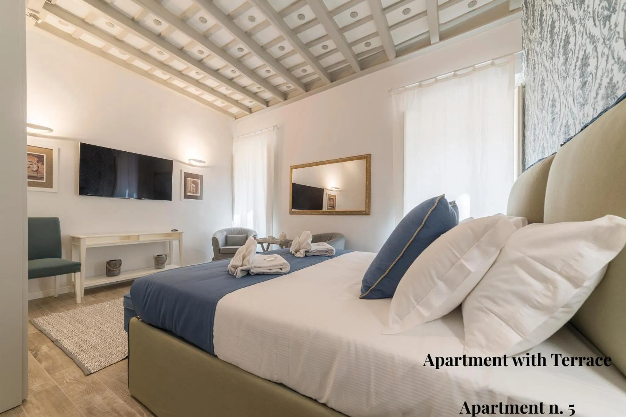 Bed in CS Exclusive Campo de Fiori Palace