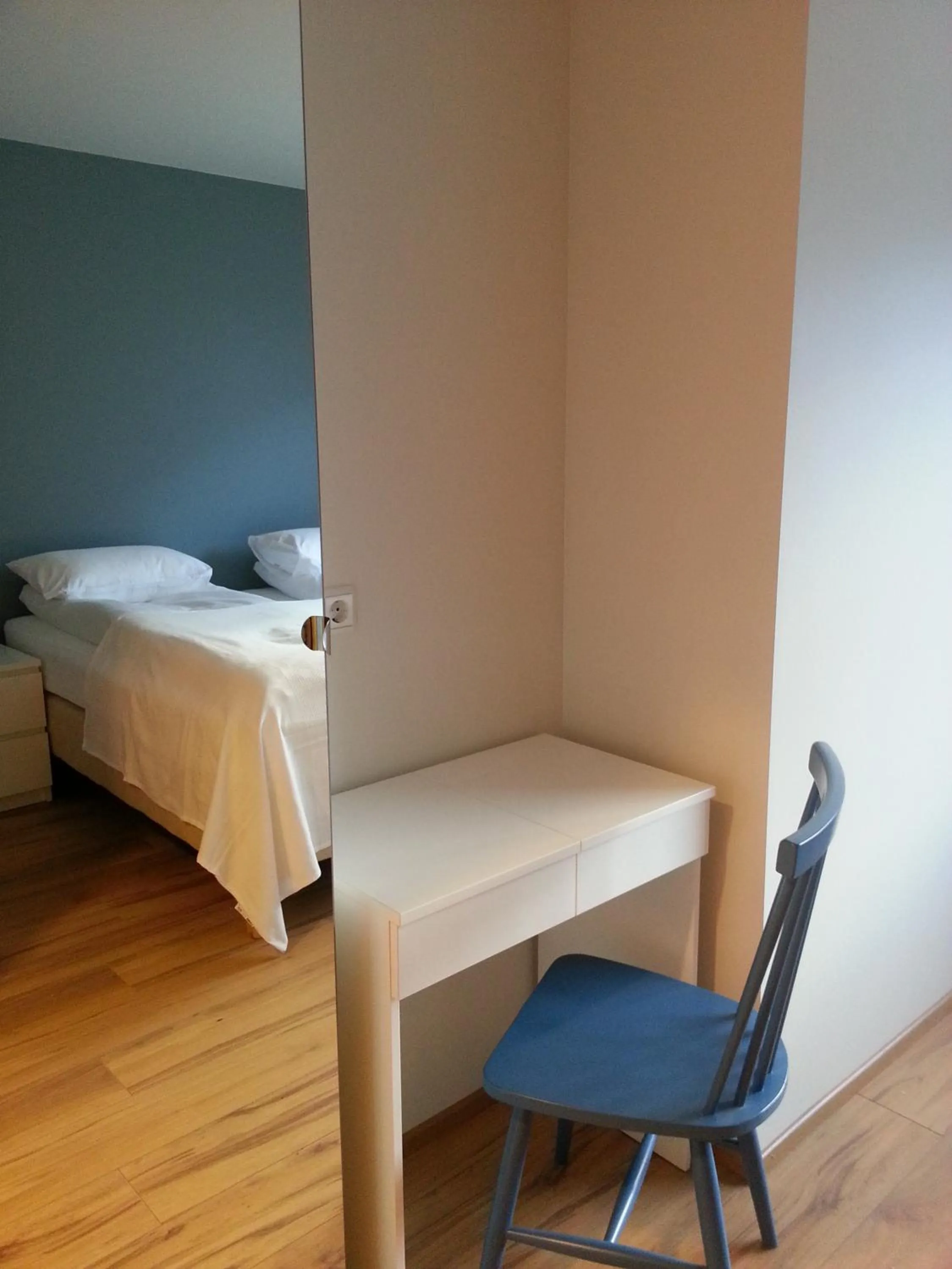 Decorative detail, Bed in Seydisfjördur Guesthouse