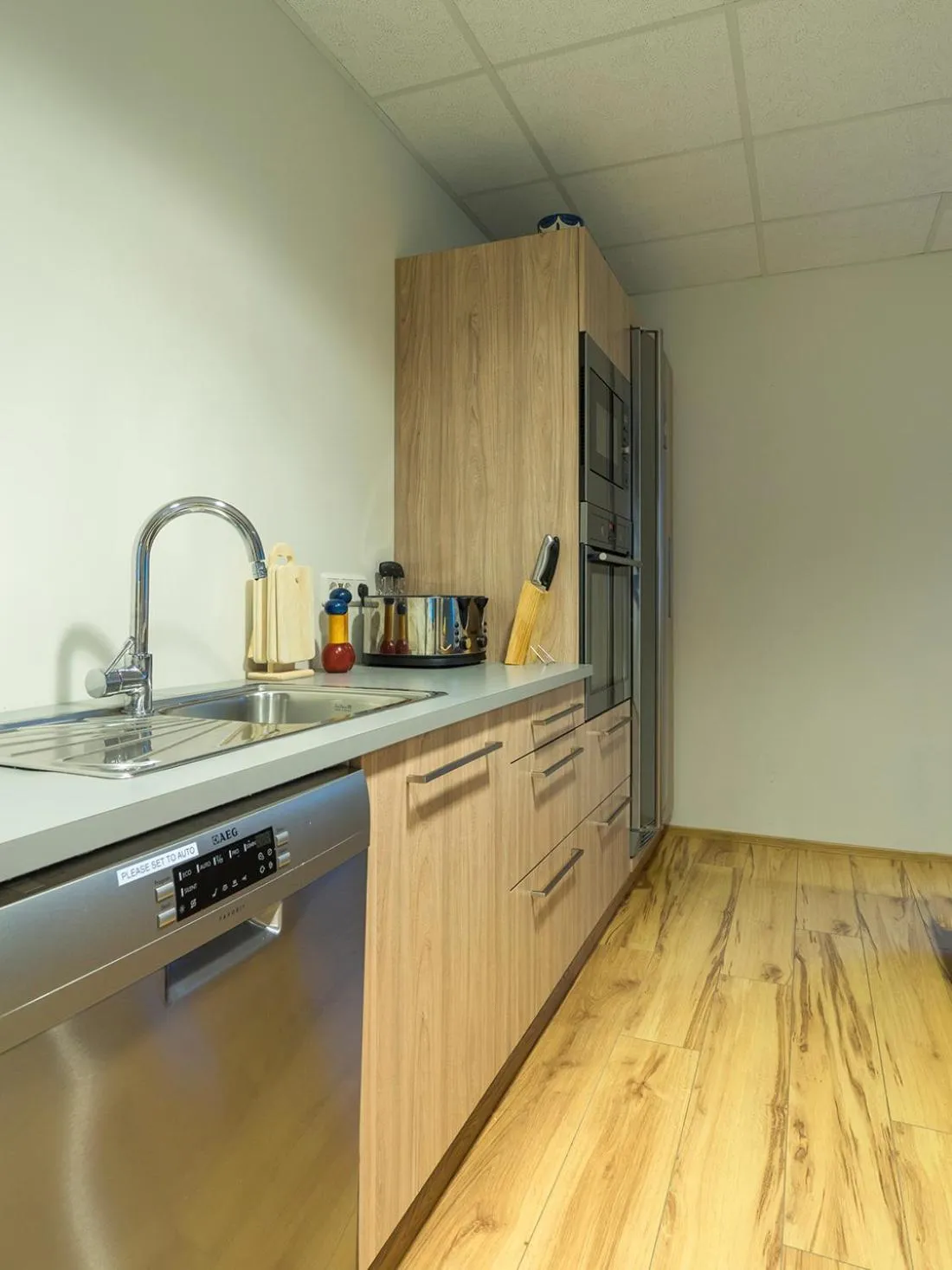 Kitchen or kitchenette in Seydisfjördur Guesthouse