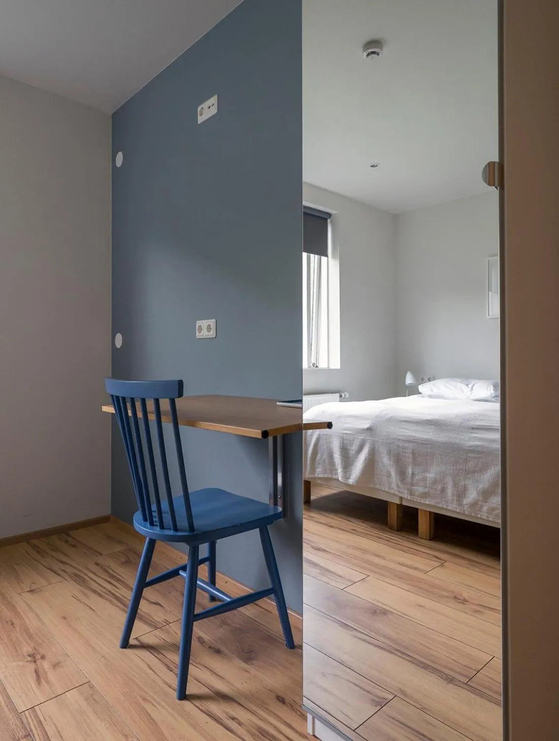 Decorative detail, Bed in Seydisfjördur Guesthouse