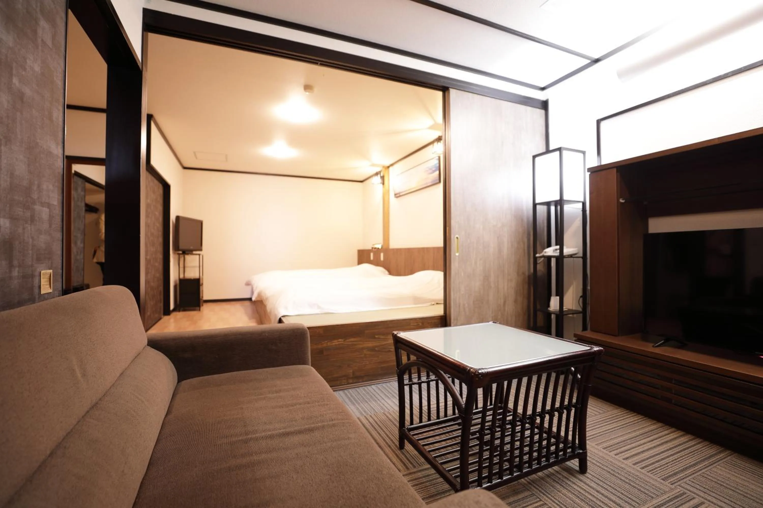 Bed in Inatori Akao Hotel