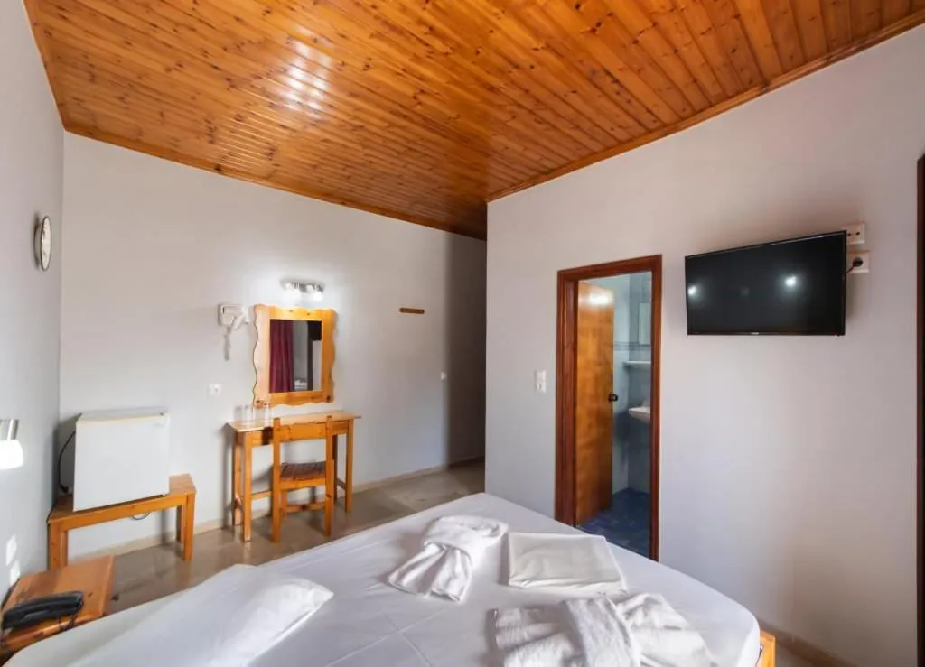 Bed in Hotel Nostos