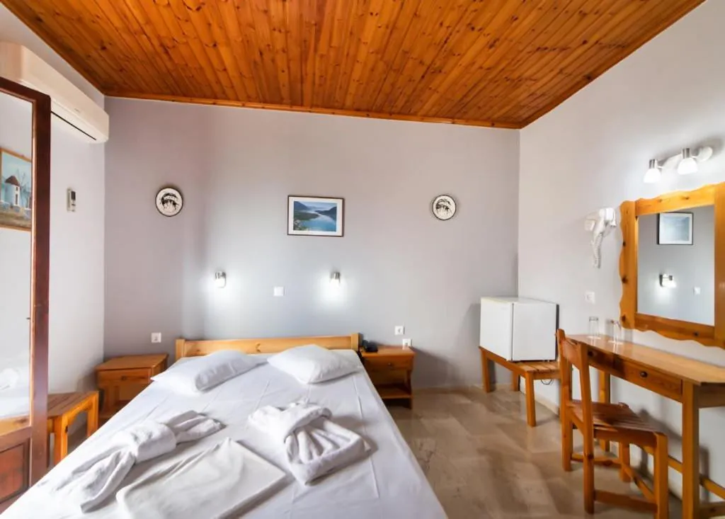 Bed in Hotel Nostos