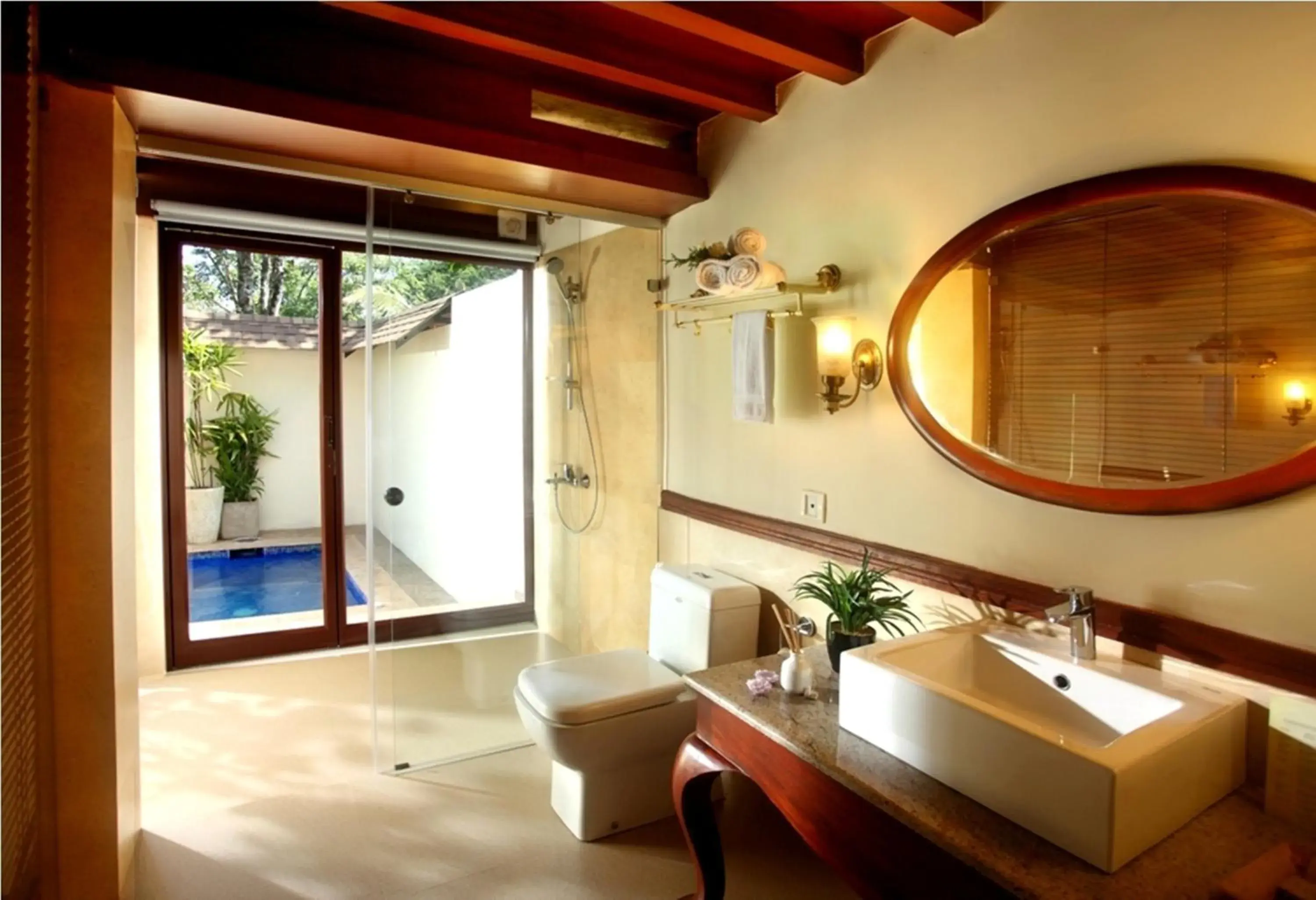 Bathroom in Carmelia Haven Resort Thekkady Bathroom in Carmelia Haven Resort Thekkady