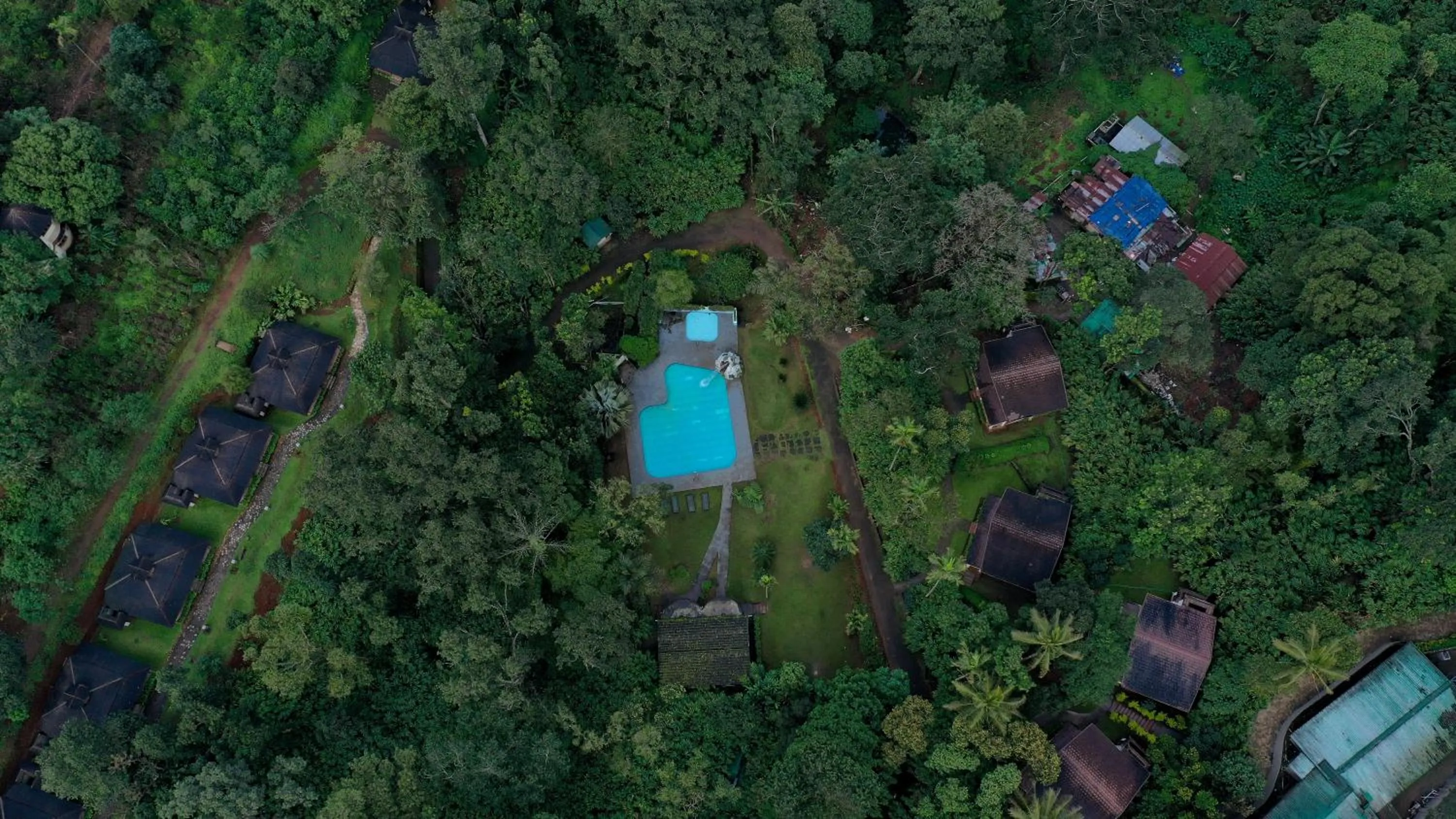 Bird's eye view in Carmelia Haven Resort Thekkady