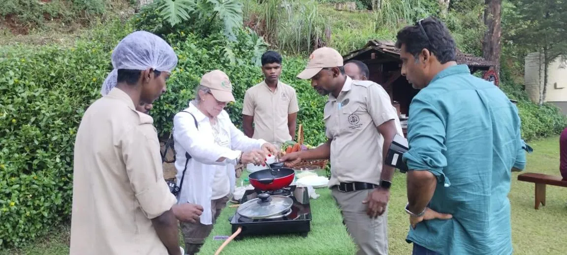People in Carmelia Haven Resort Thekkady