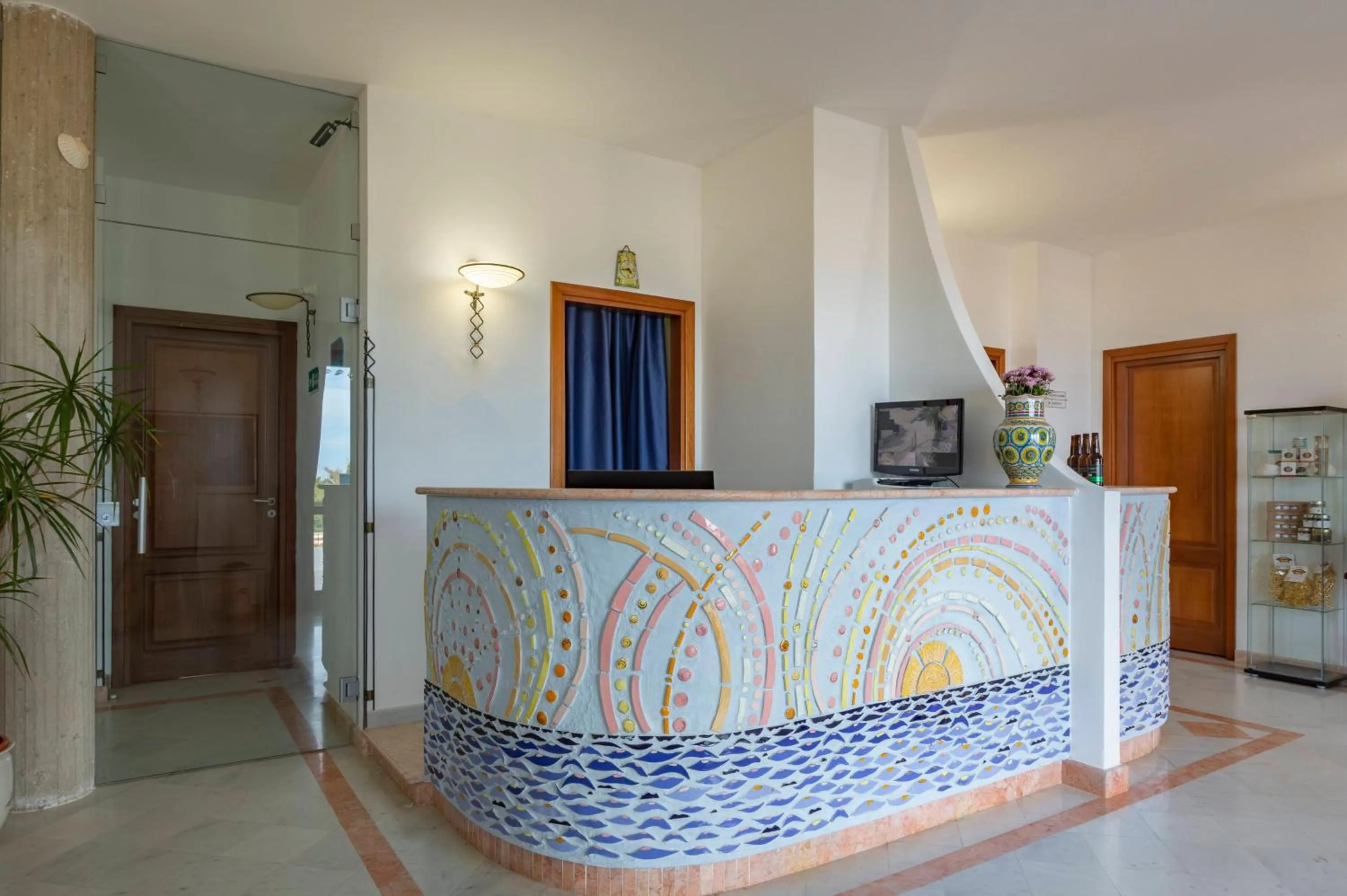 Lobby or reception in Albergo Auralba