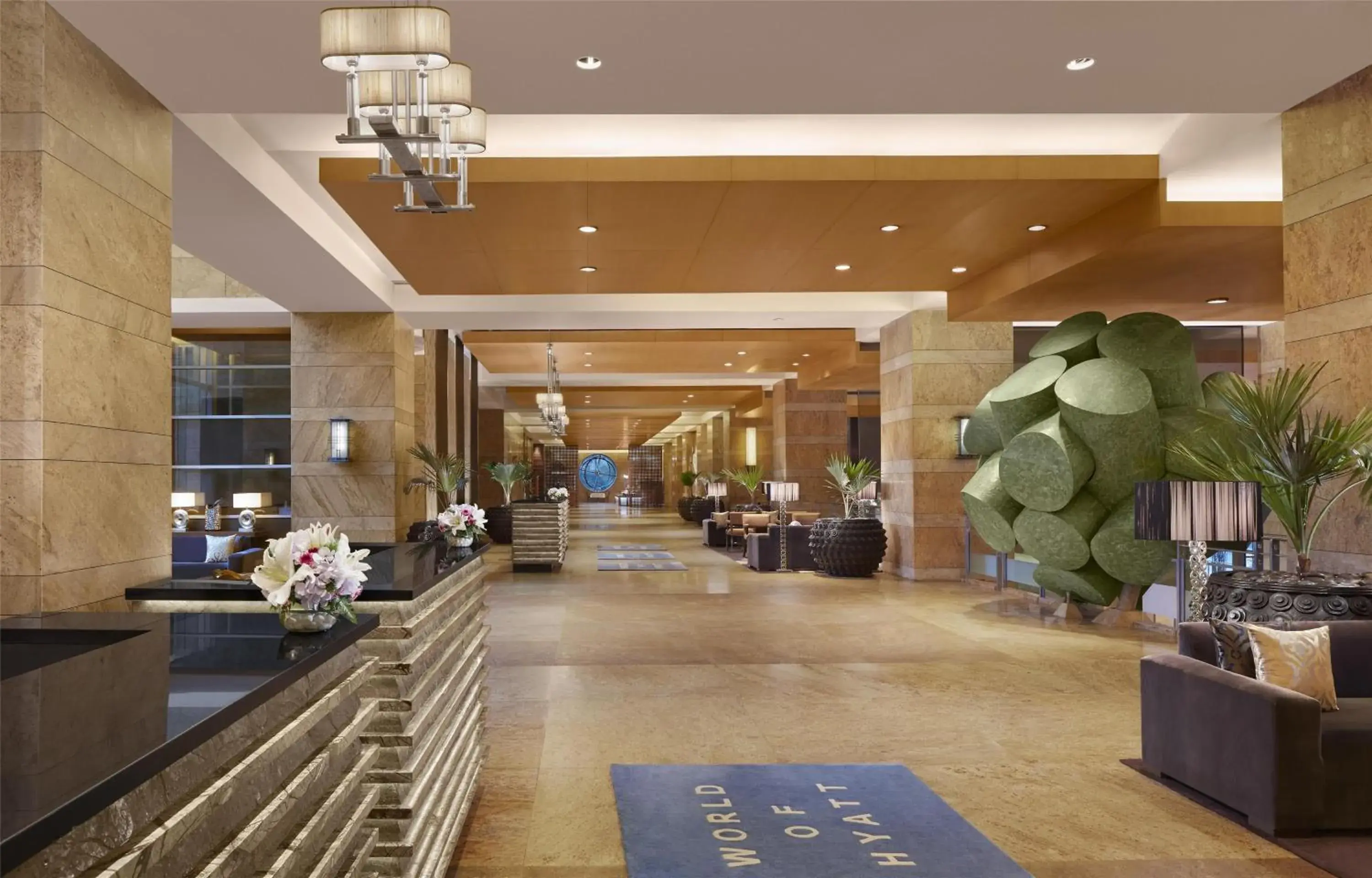 Lobby or reception in Grand Hyatt Mumbai Hotel and Residences Lobby or reception in Grand Hyatt Mumbai Hotel and Residences