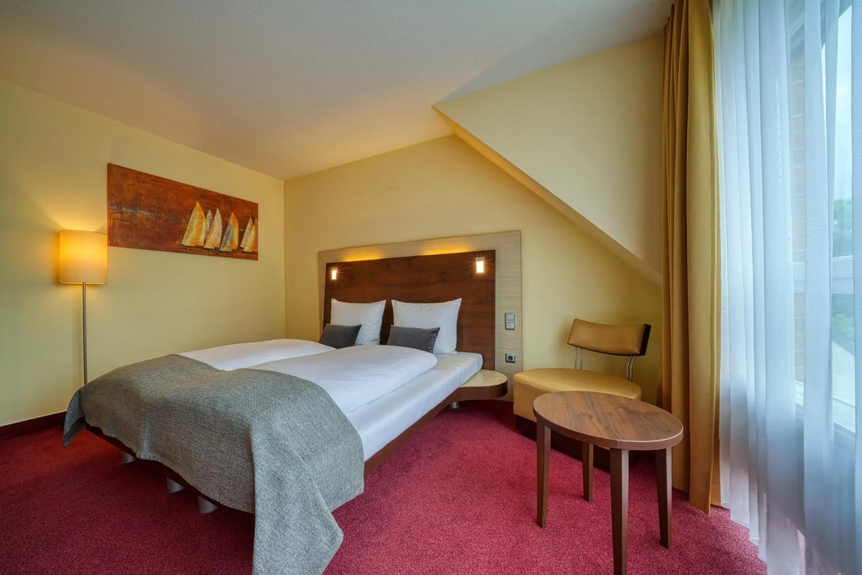 Bed in Hotel Wissers Fehmarn Bed in Hotel Wissers Fehmarn