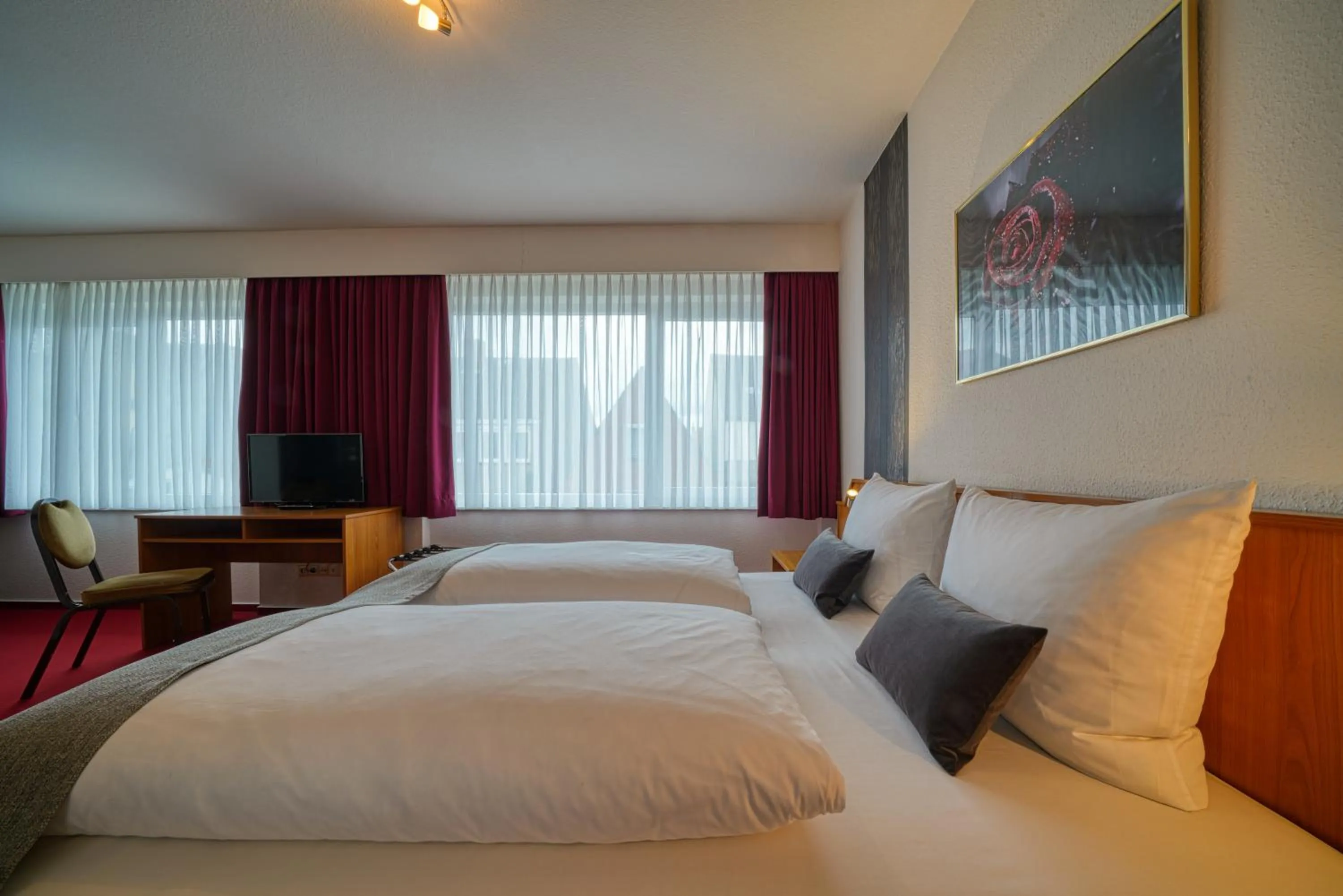 Bed in Hotel Wissers Fehmarn