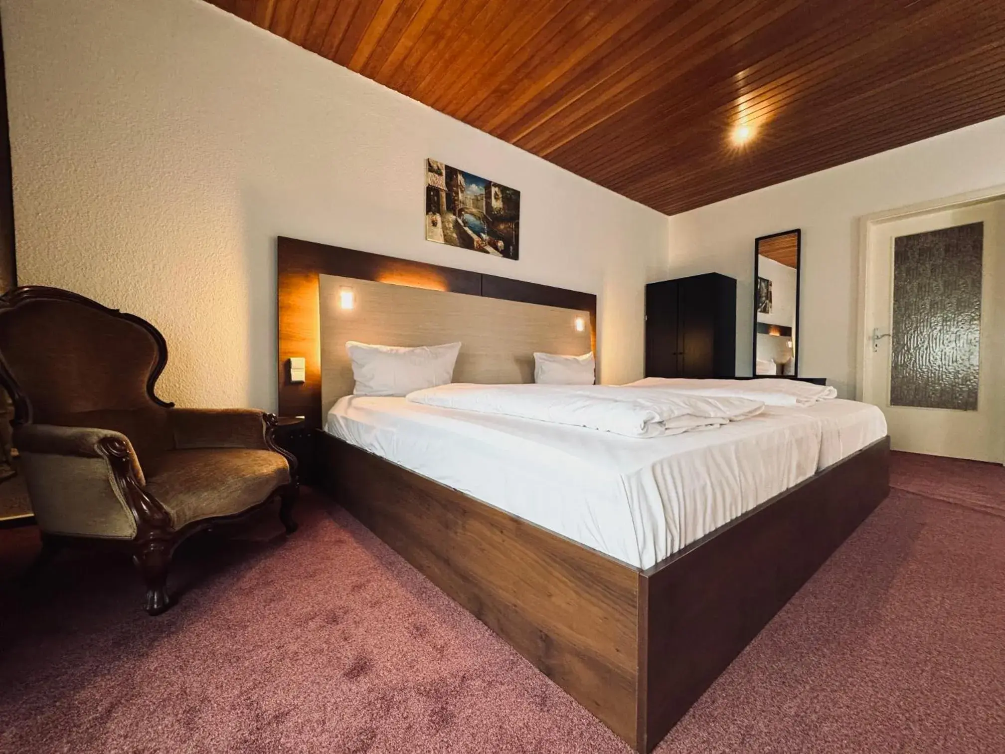 Bed in Hotel Wissers Fehmarn Bed in Hotel Wissers Fehmarn