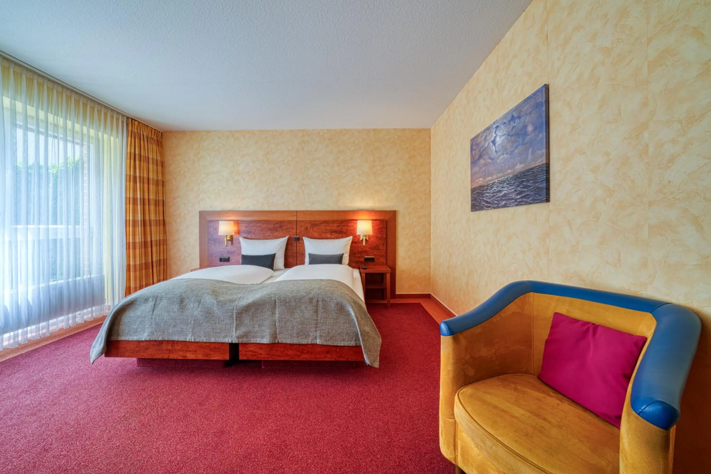 Bed in Hotel Wissers Fehmarn