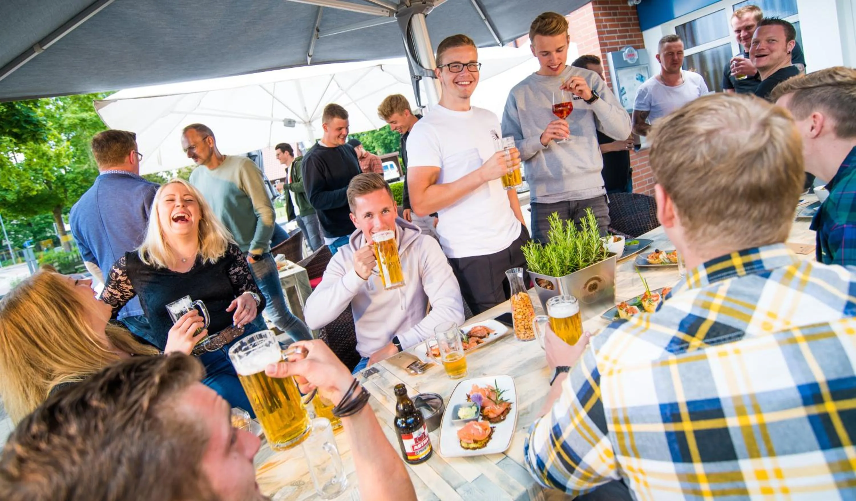 Balcony/Terrace in Hagen`s Hotel "eat & meet" Restaurant Bar Lounge