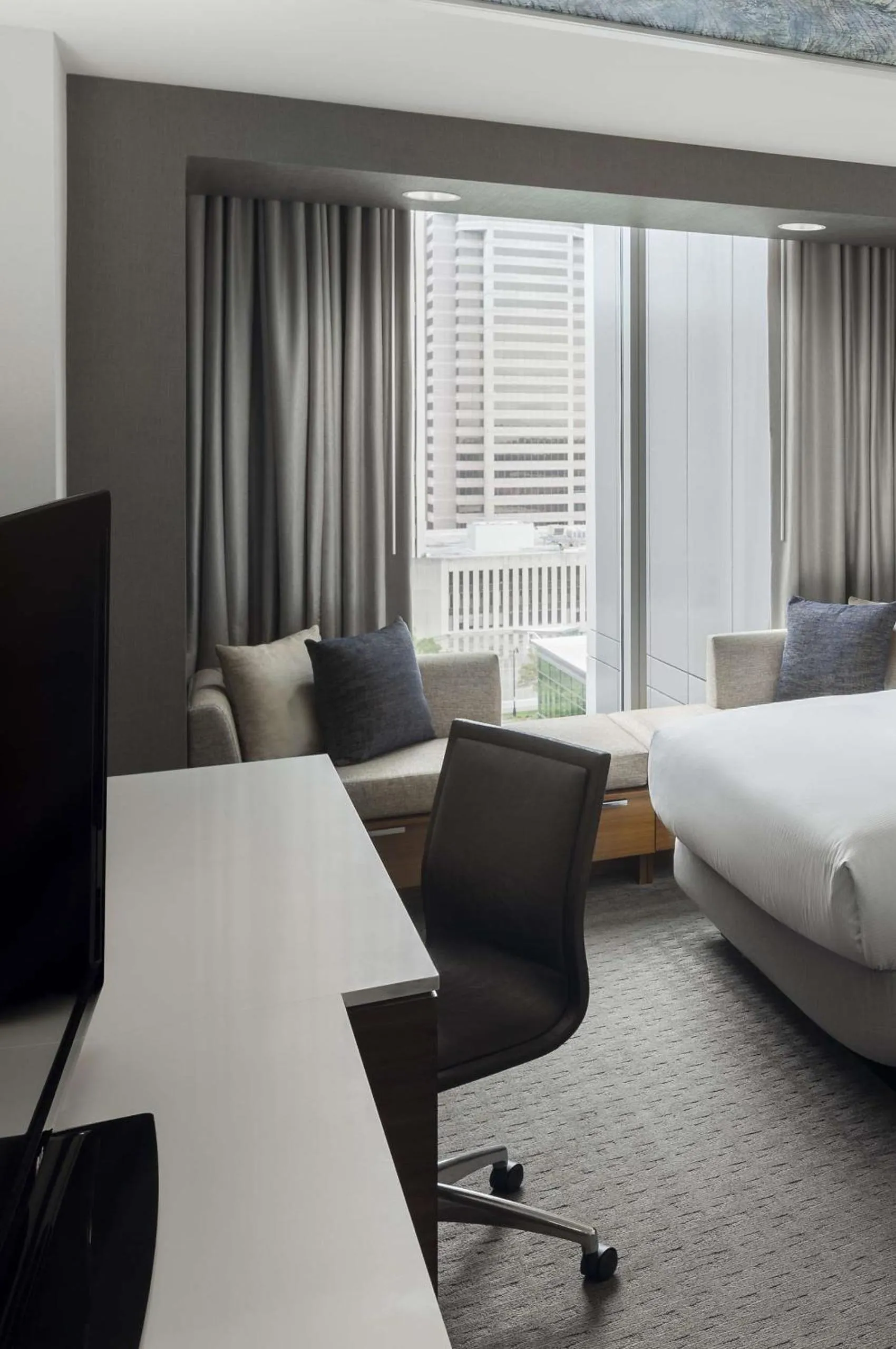 Bed in Hilton Columbus Downtown