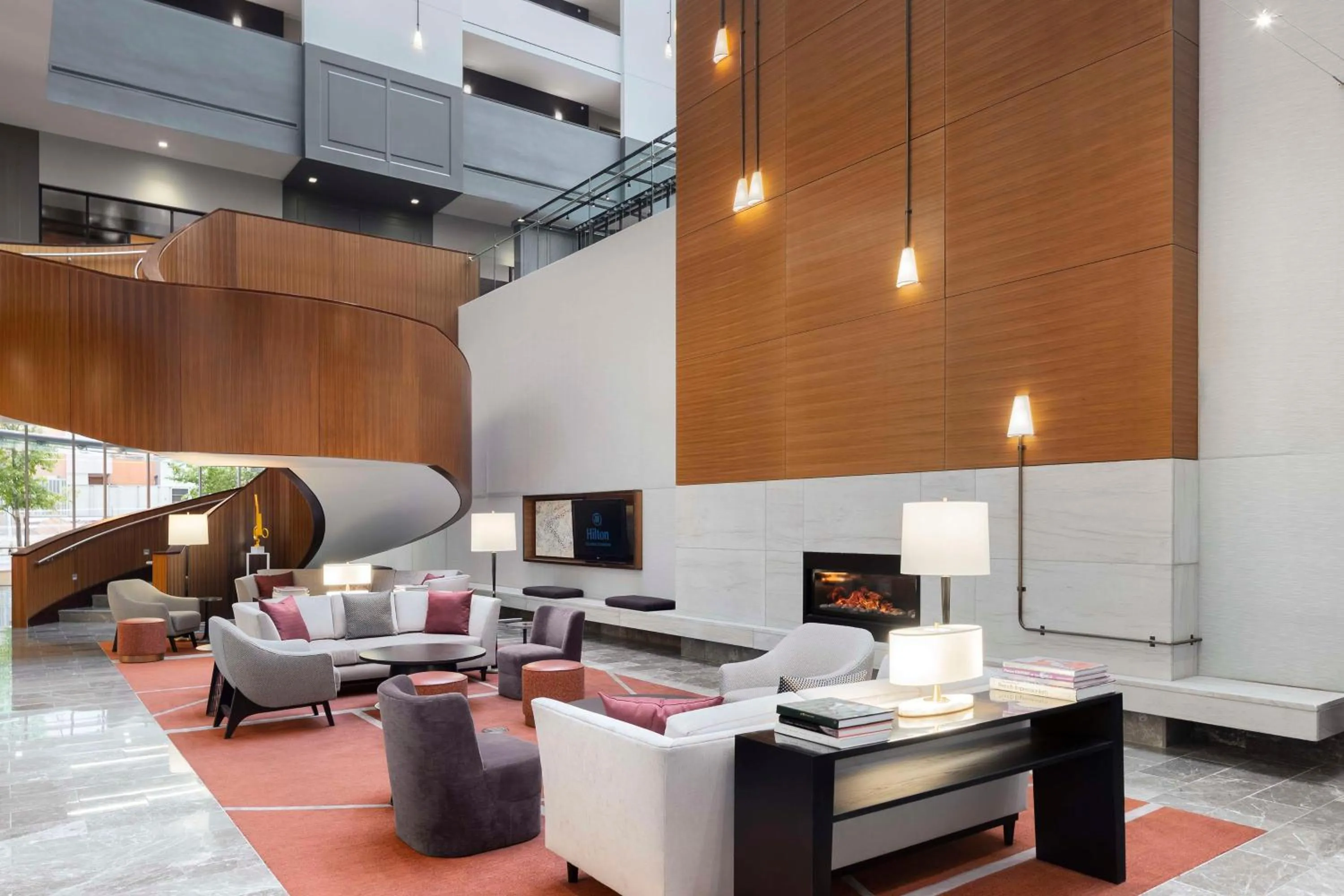 Lobby or reception in Hilton Columbus Downtown