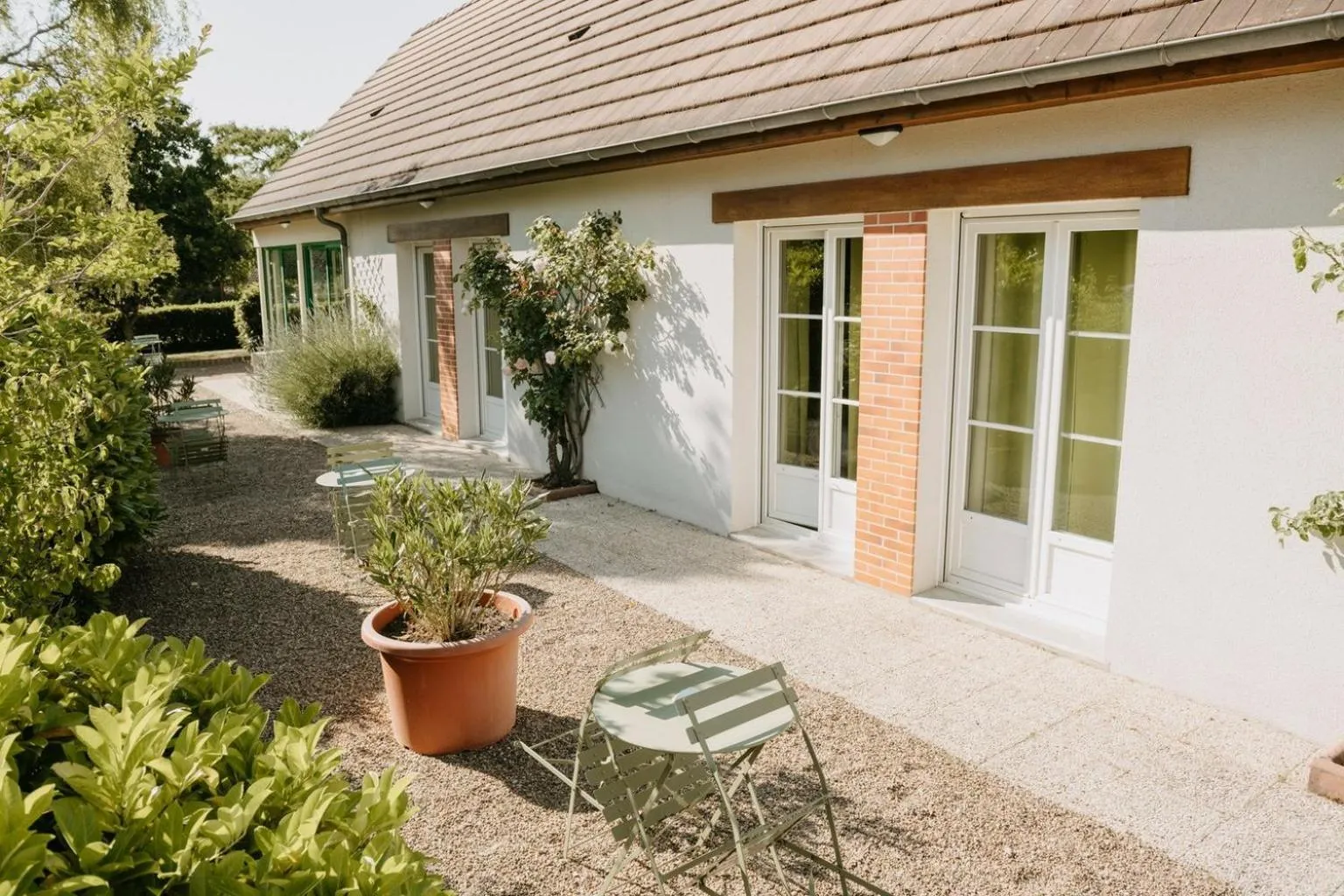 Garden in Logis Hôtel du Château