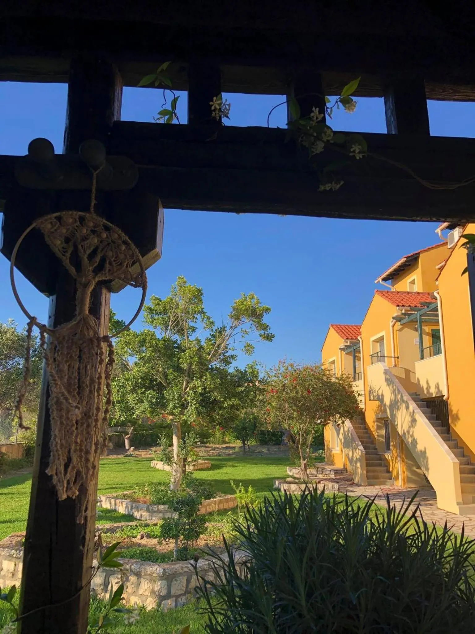Garden view in Sandy Beach Villas and Apartments