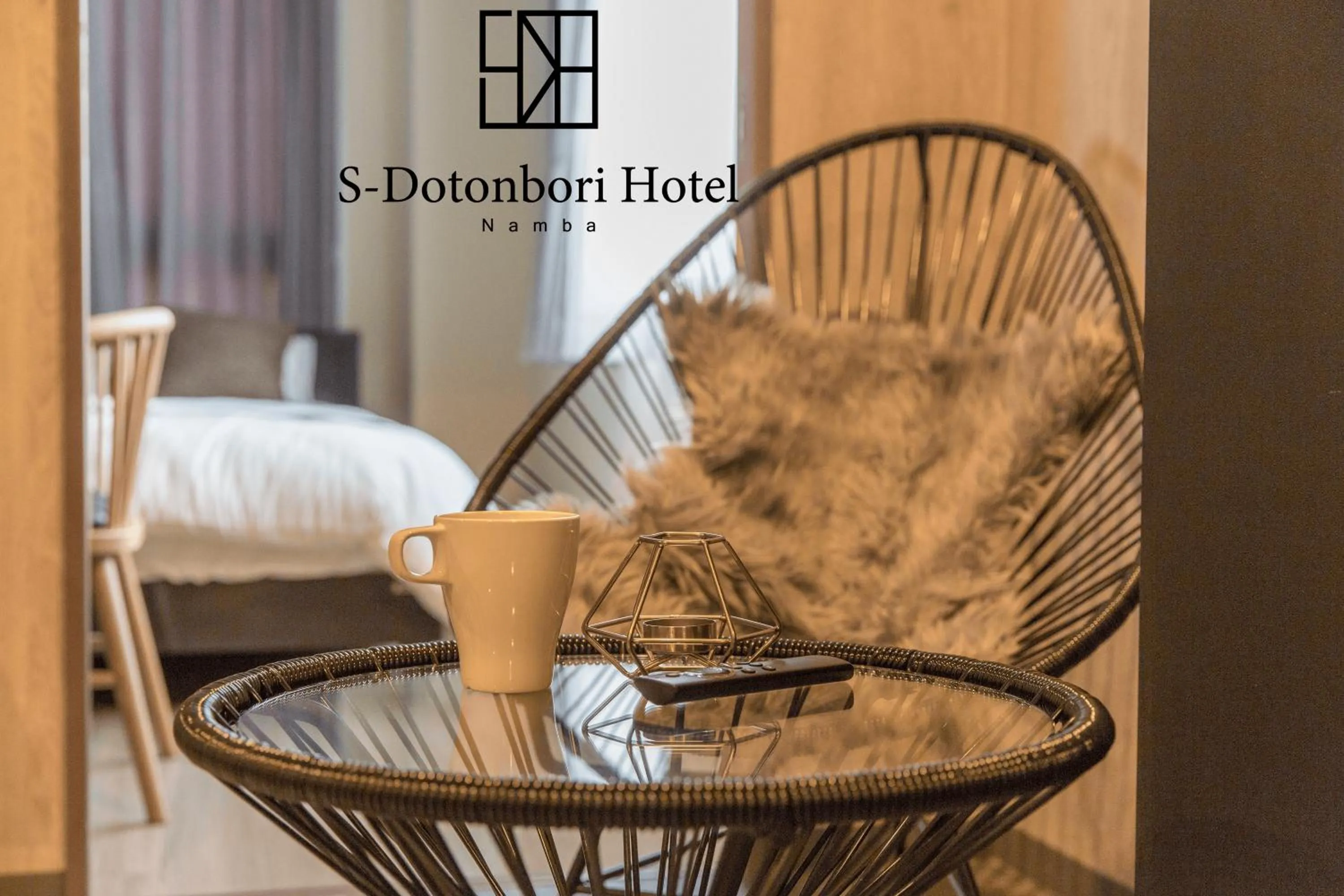 Decorative detail, Bed in S-Dotonbori Hotel Namba - Self Check-In Only