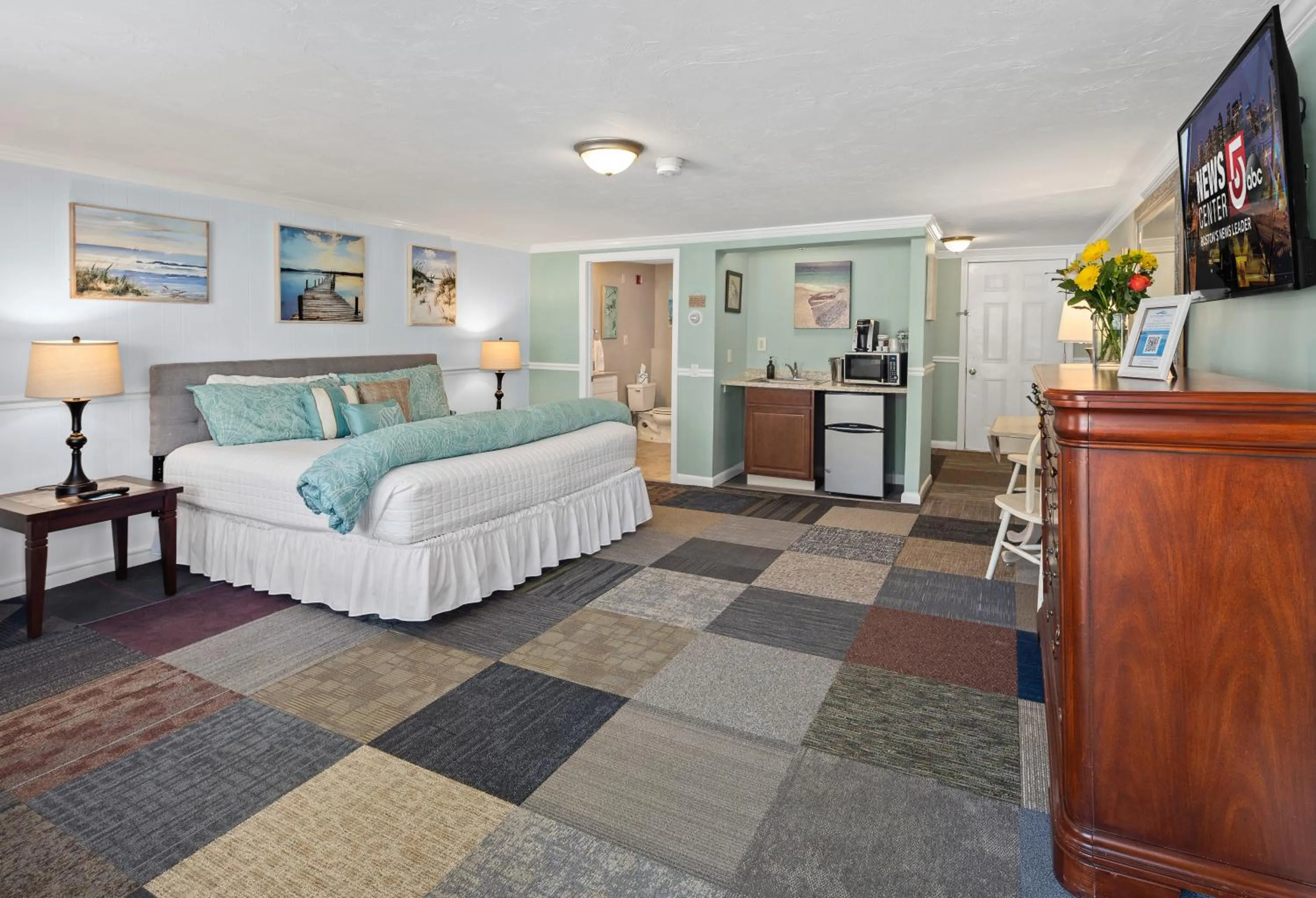 Bed in Nantasket Beach Hotel