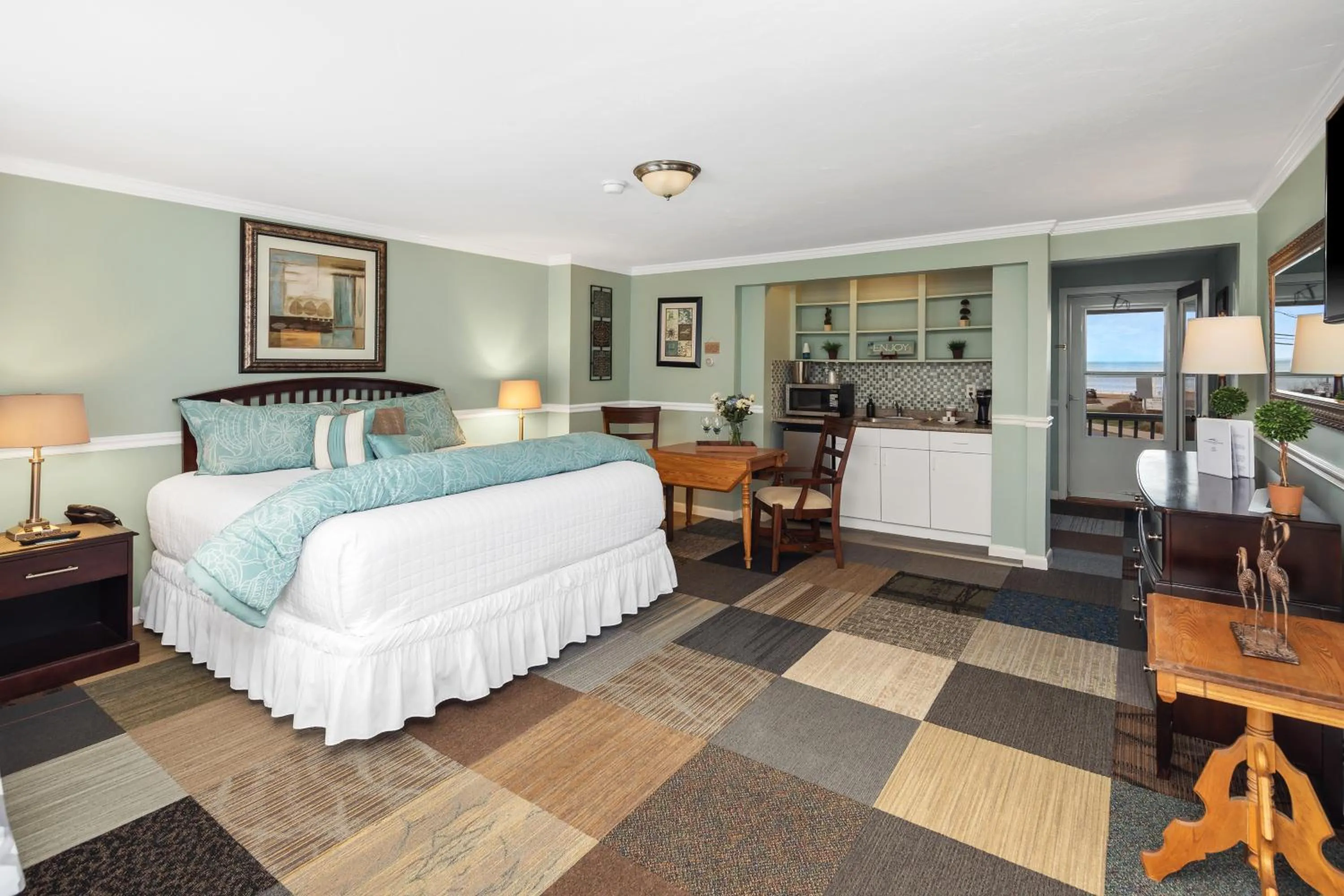 Bed in Nantasket Beach Hotel