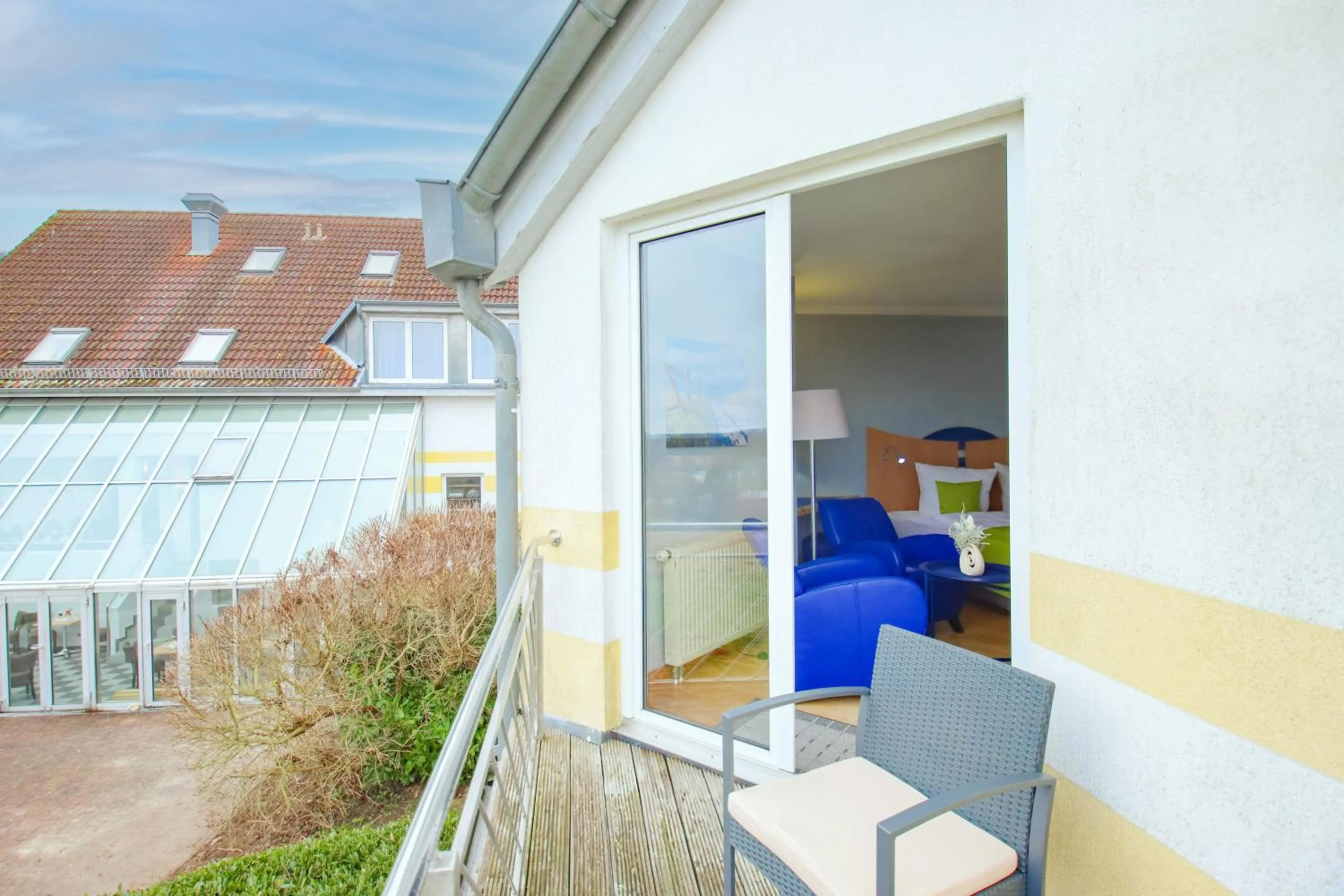 Balcony/Terrace in Inselhotel kleiner Bodden
