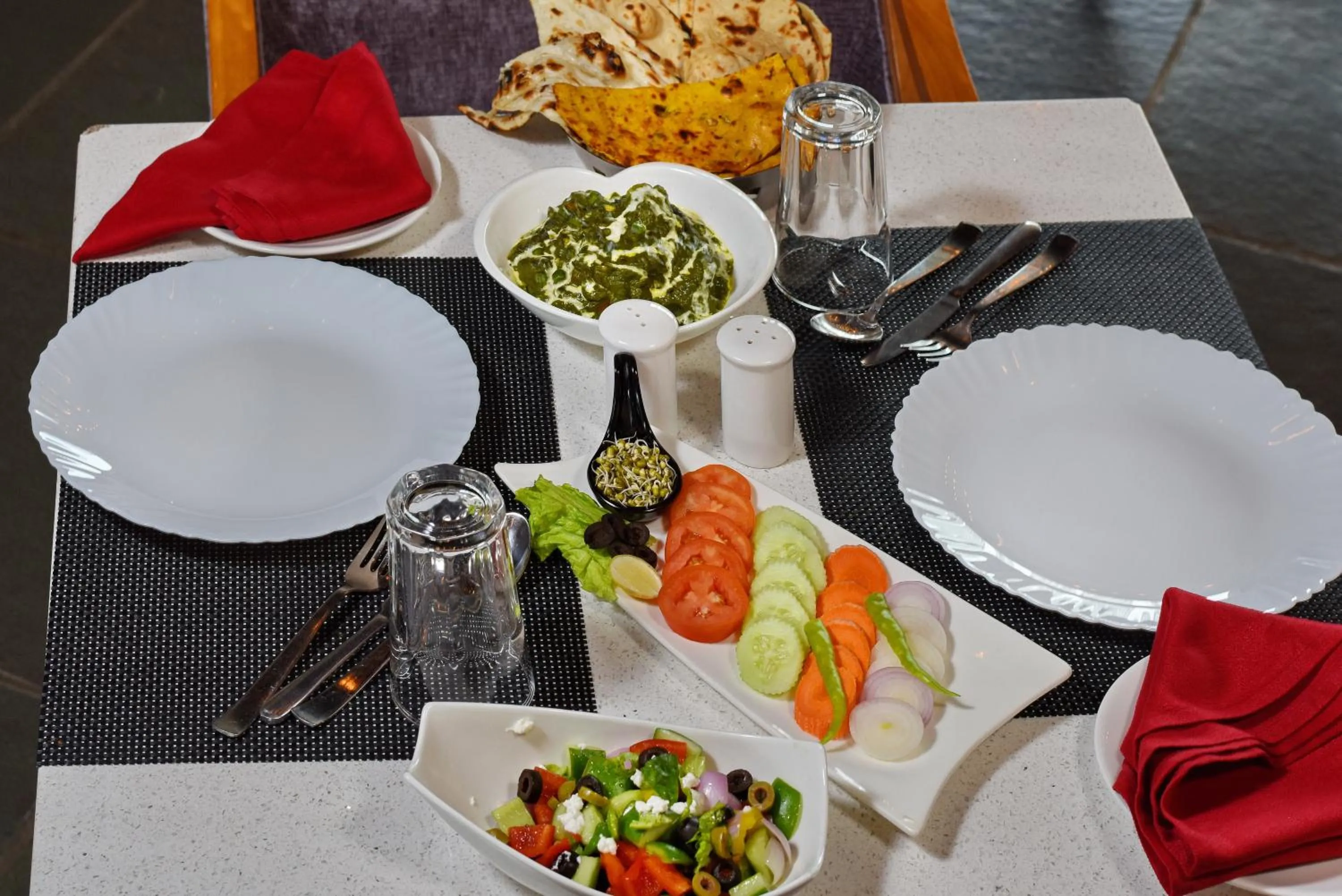 Food and drinks in Staybook Hotel Nitya Maharani, Free Airport Pickup