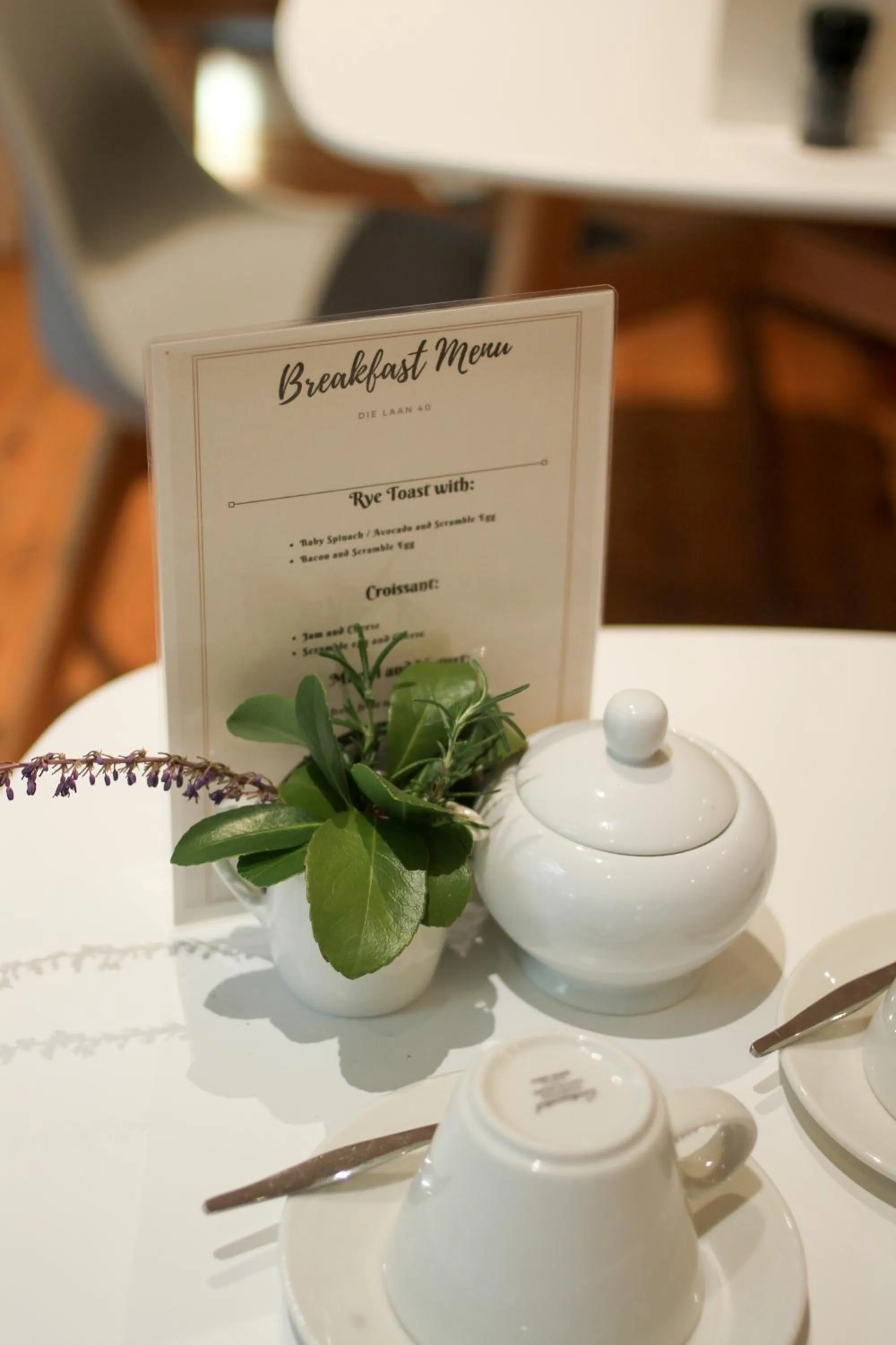 Food and drinks in De Haas Living @ Die Laan 40