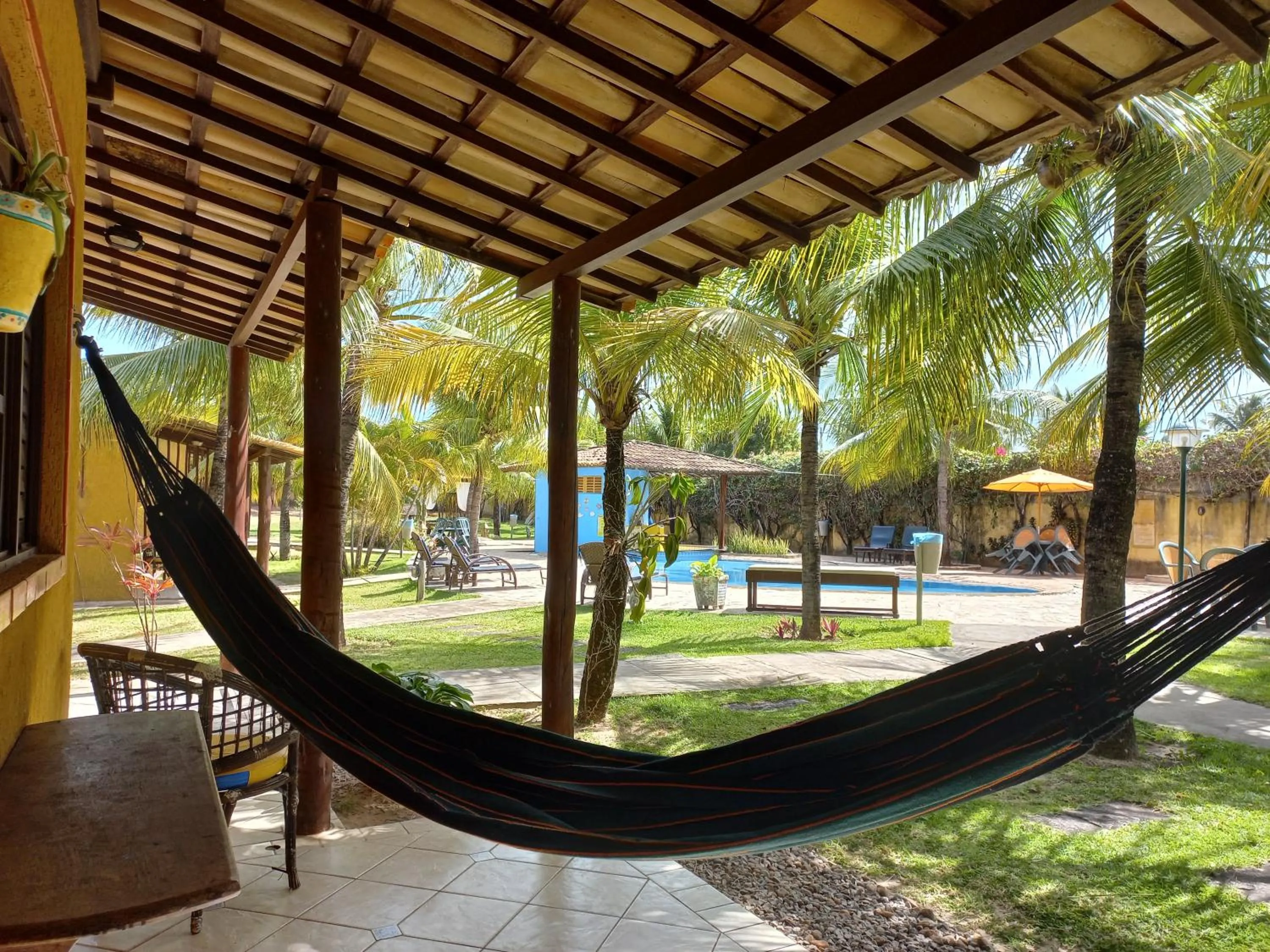 Patio in Hotel Enseada Maracajaú