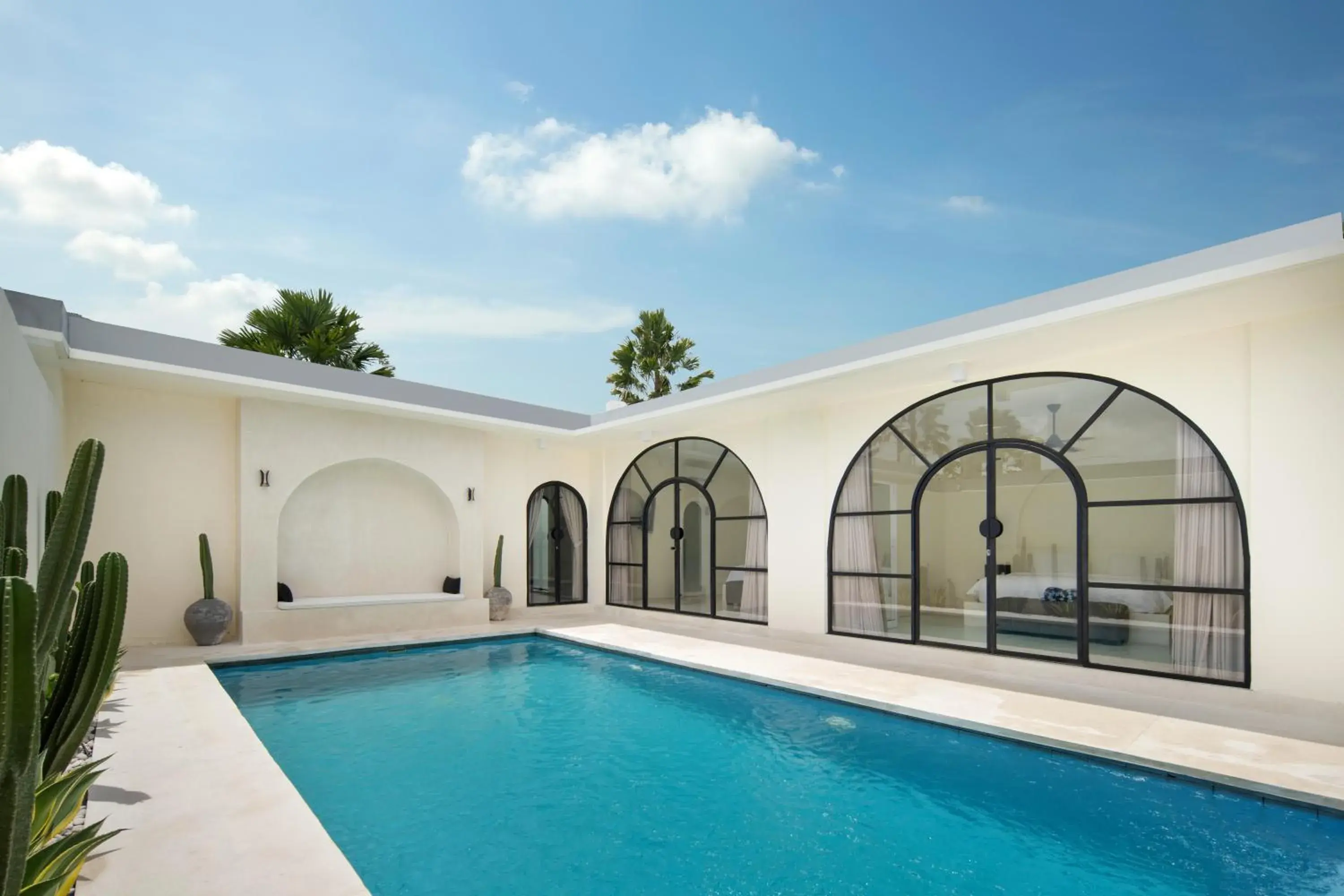 Pool view in The Grand Daha Luxury Villas Pool view in The Grand Daha Luxury Villas