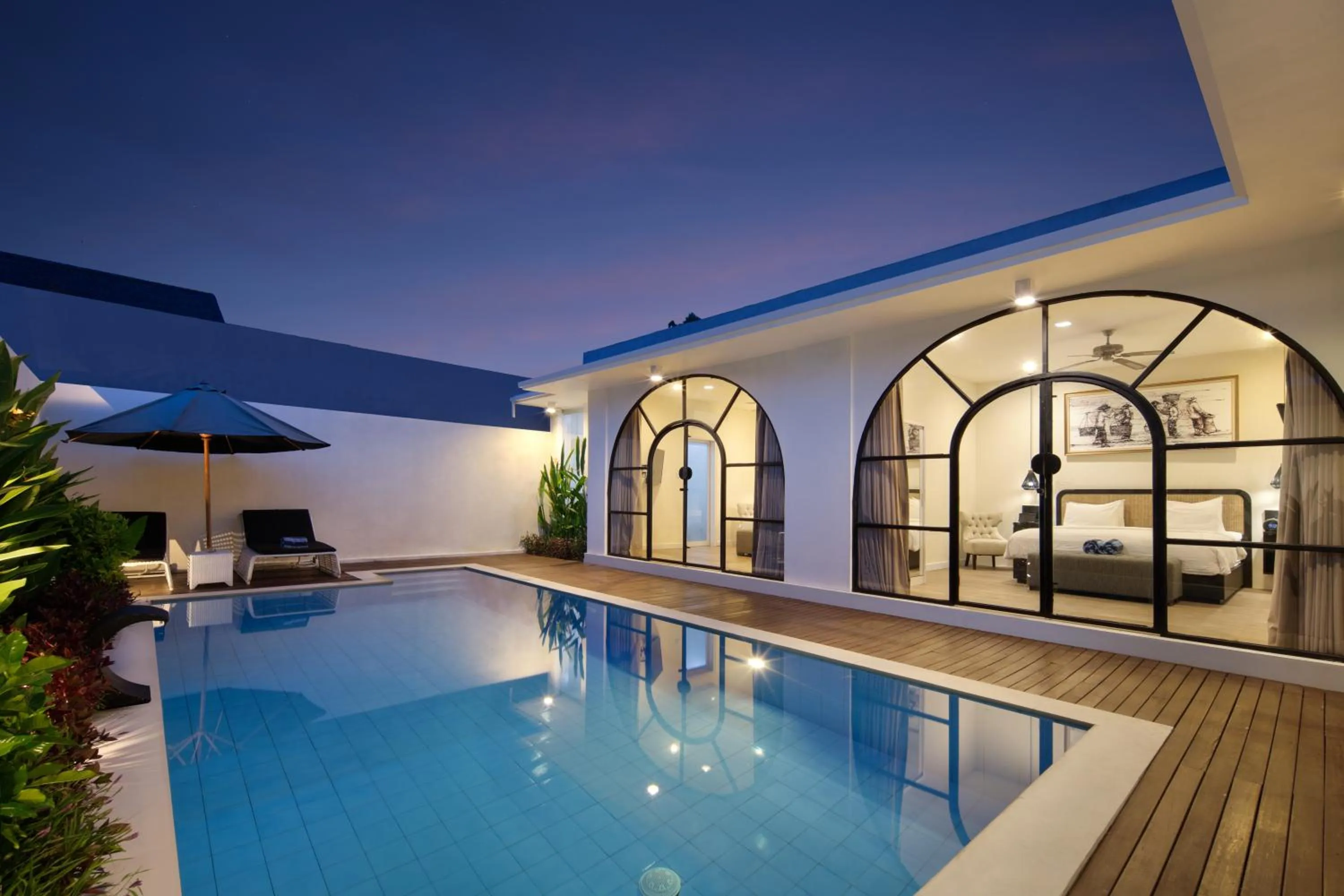 Bedroom in The Grand Daha Luxury Villas