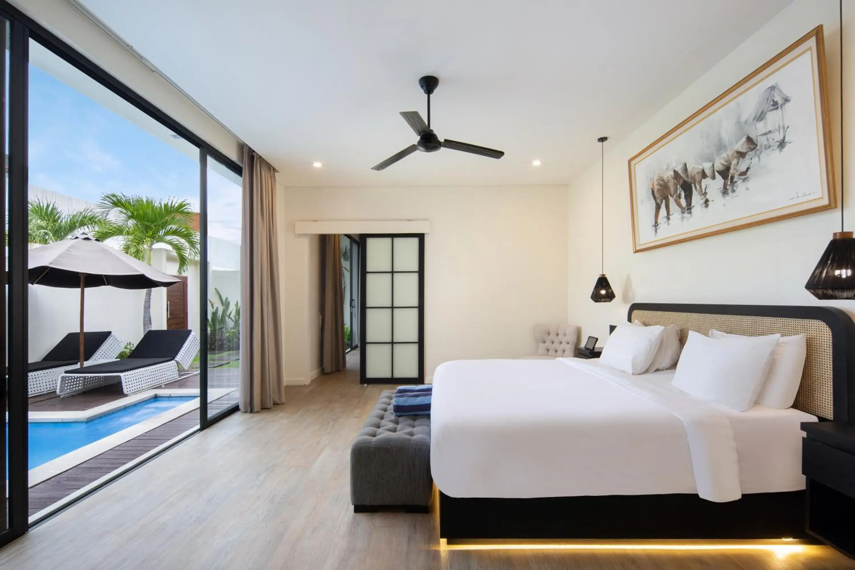 Bed in The Grand Daha Luxury Villas Bed in The Grand Daha Luxury Villas