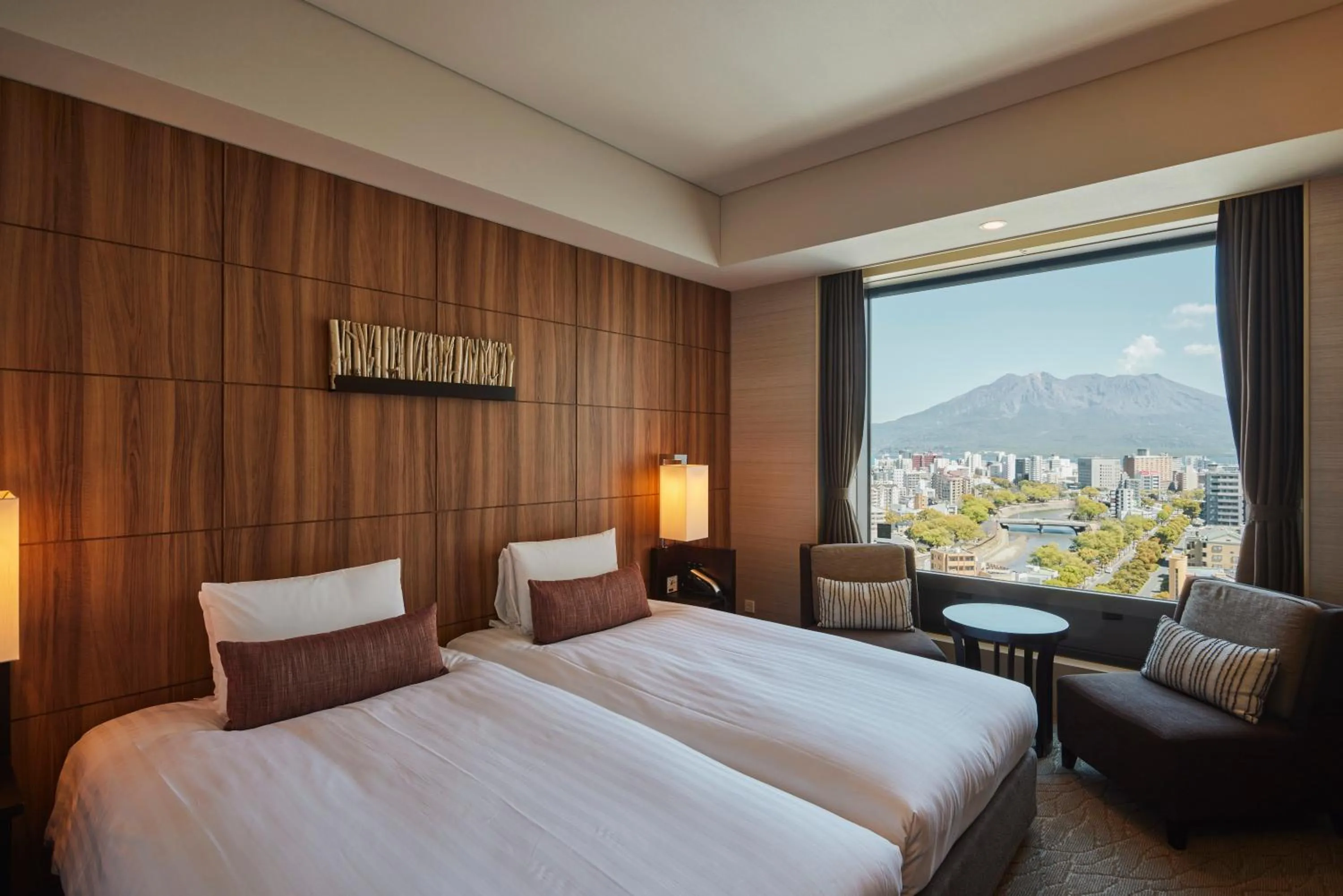 Twin Room with Sakurajima View - Smoking in Solaria Nishitetsu Hotel Kagoshima