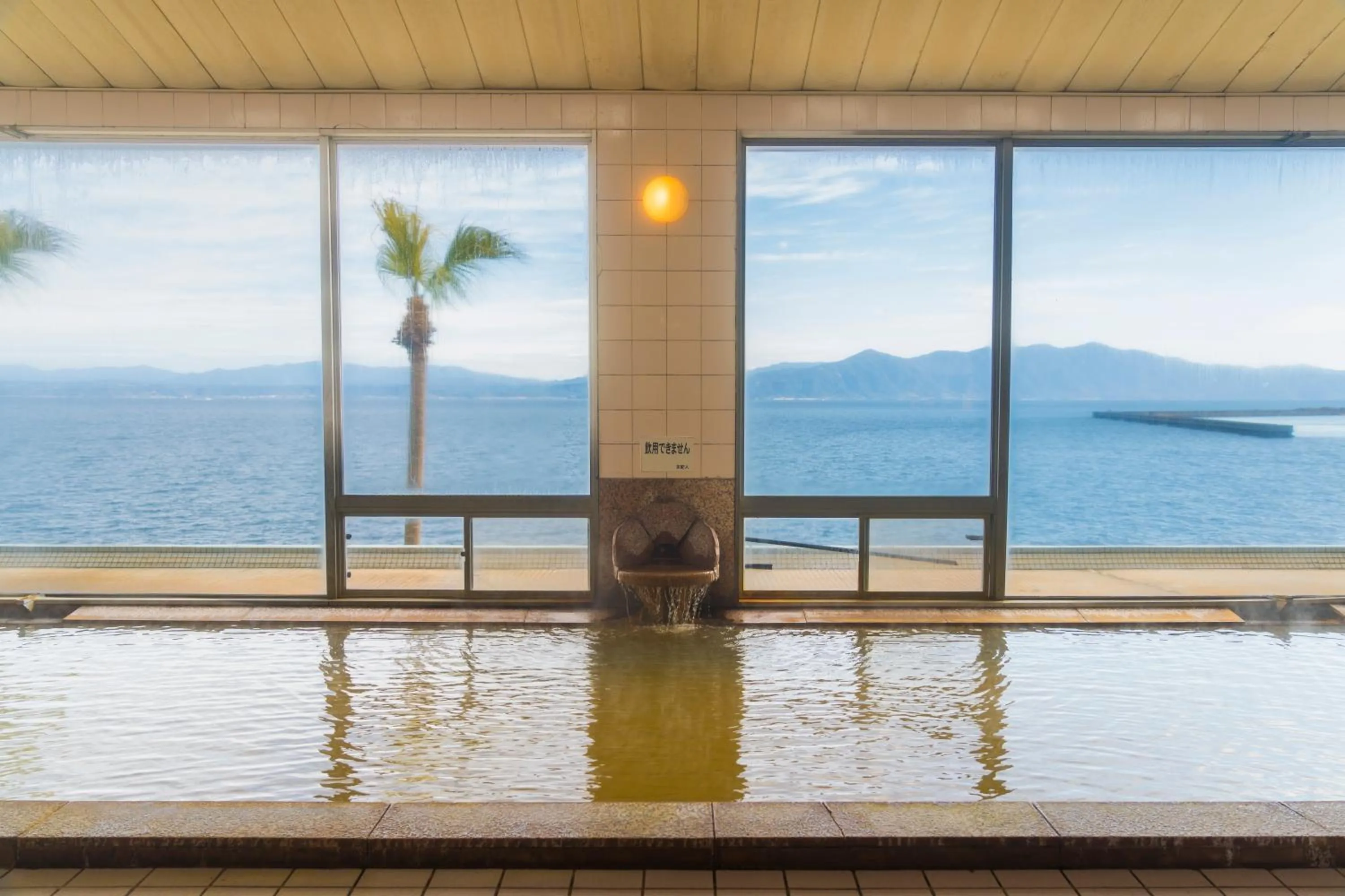 Hot Spring Bath in Ibusuki Seaside Hotel
