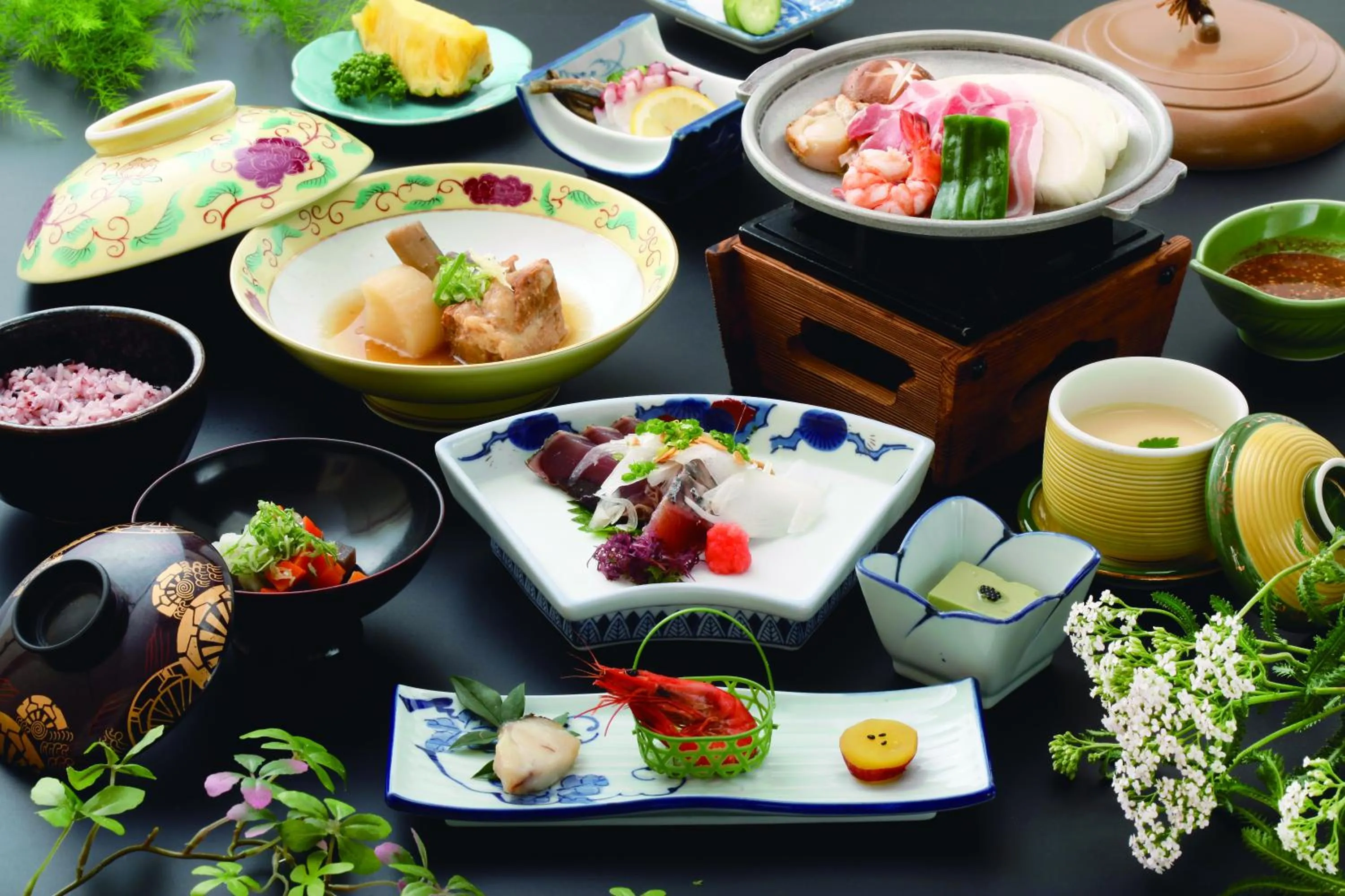 Dinner in Ibusuki Seaside Hotel