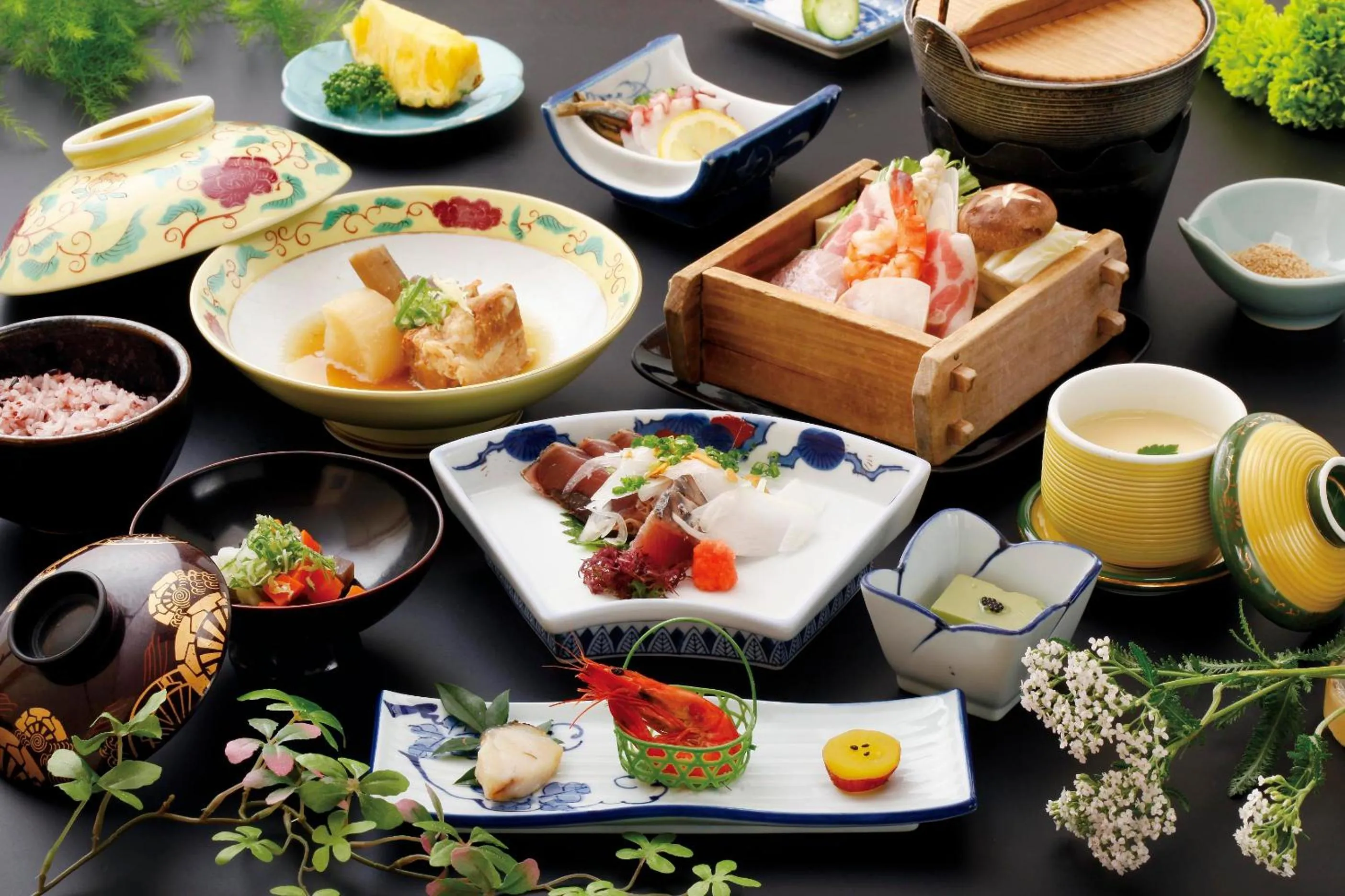 Food in Ibusuki Seaside Hotel