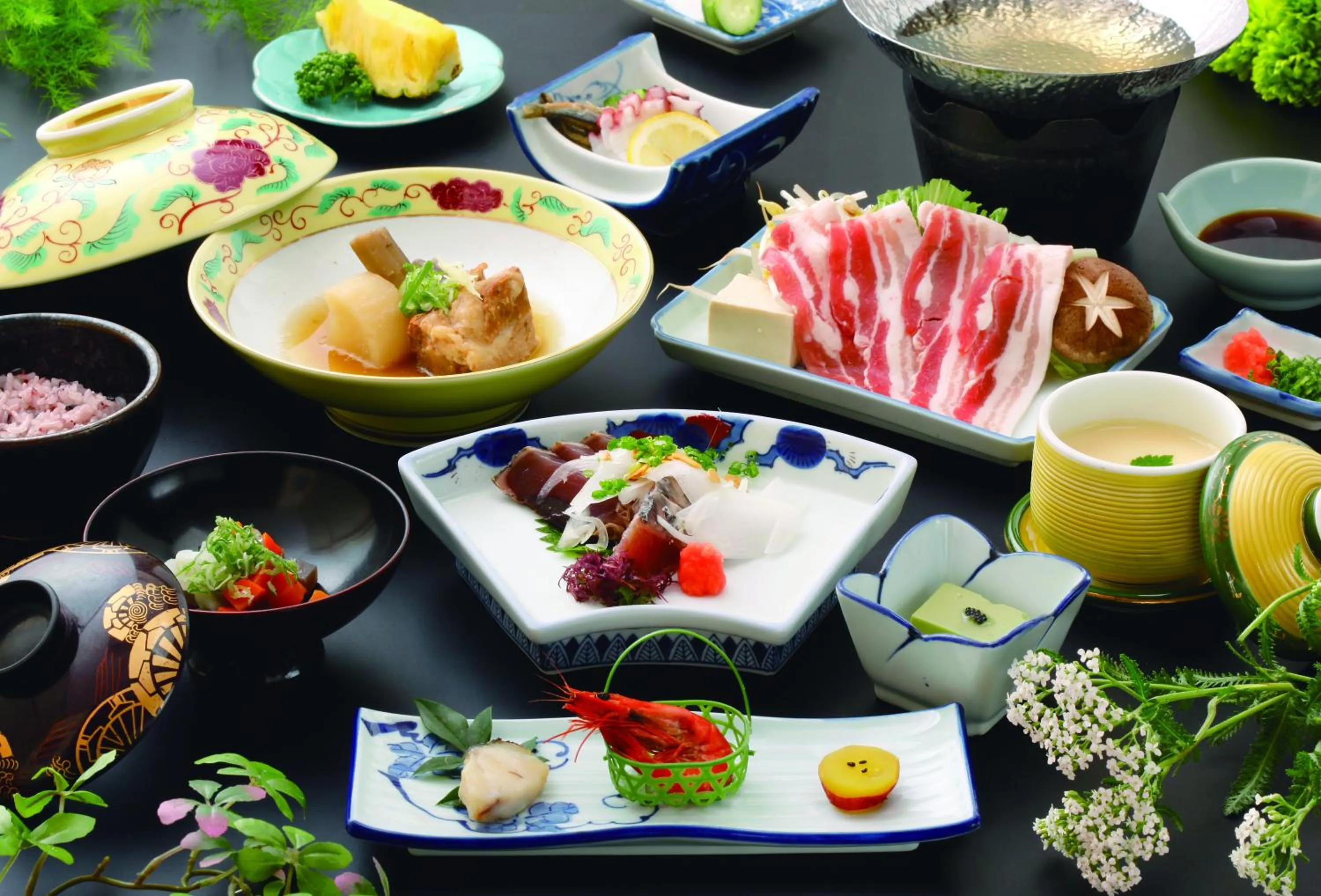 Dinner in Ibusuki Seaside Hotel