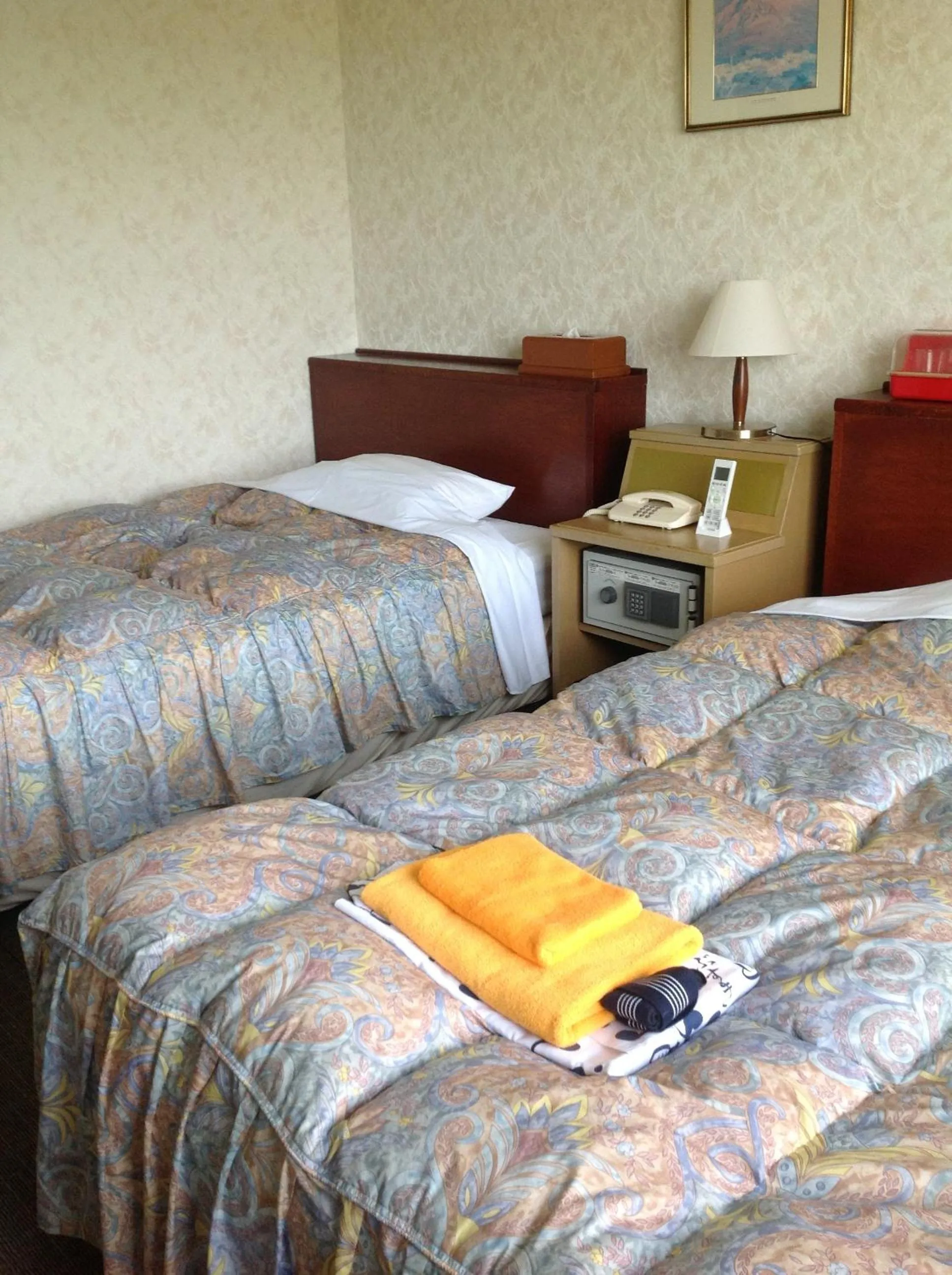 Bed in Ibusuki Seaside Hotel