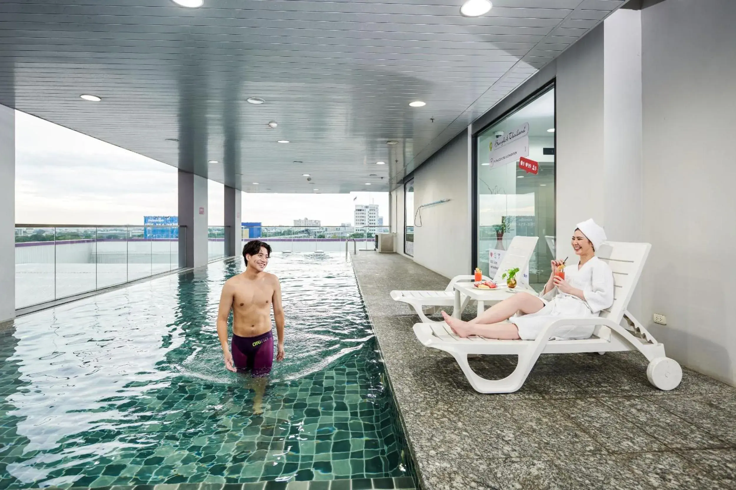 Swimming pool in TK Palace Hotel & Convention Bangkok Swimming pool in TK Palace Hotel & Convention Bangkok