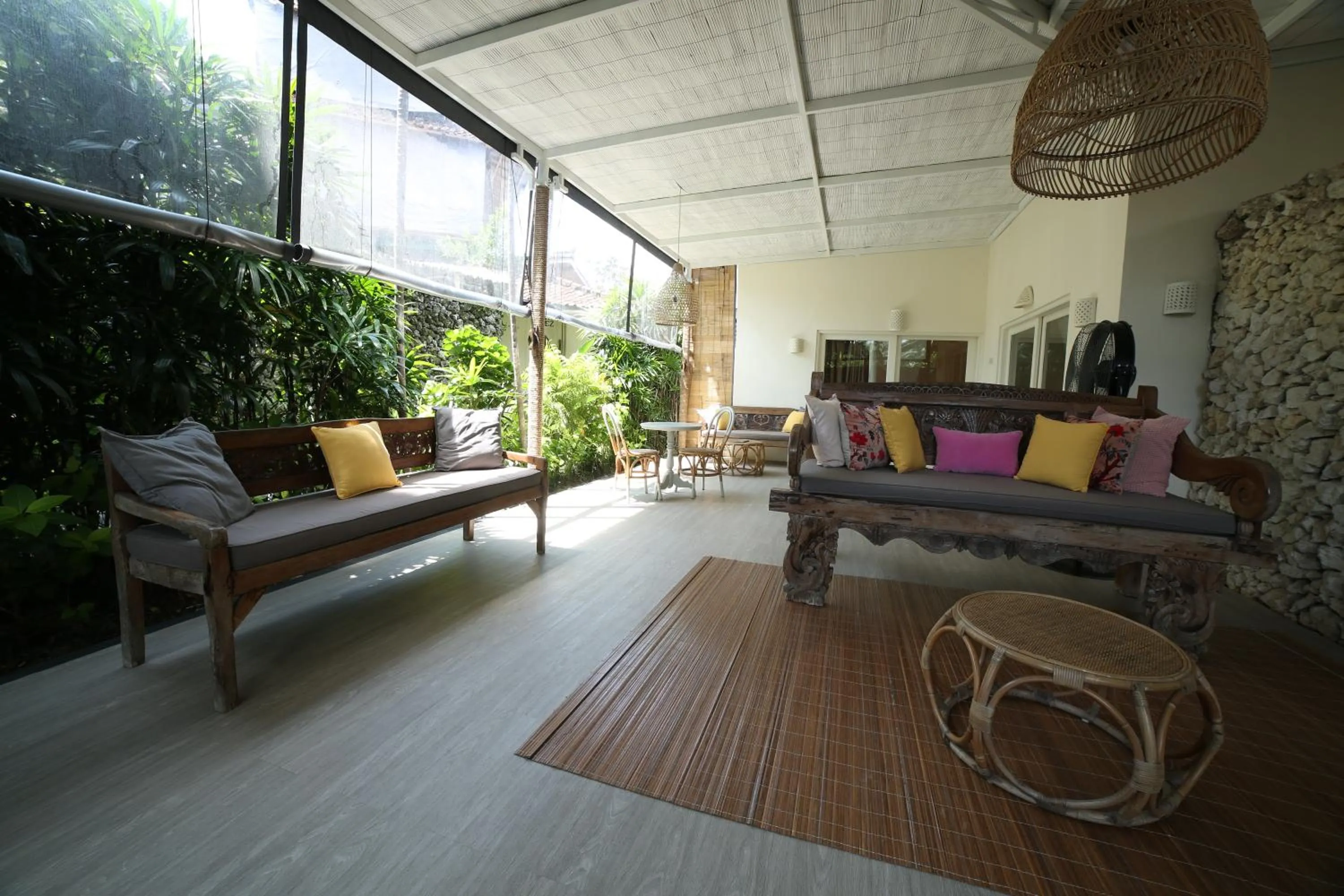 Living room in The Chillhouse Canggu by BVR Bali Holiday Rentals