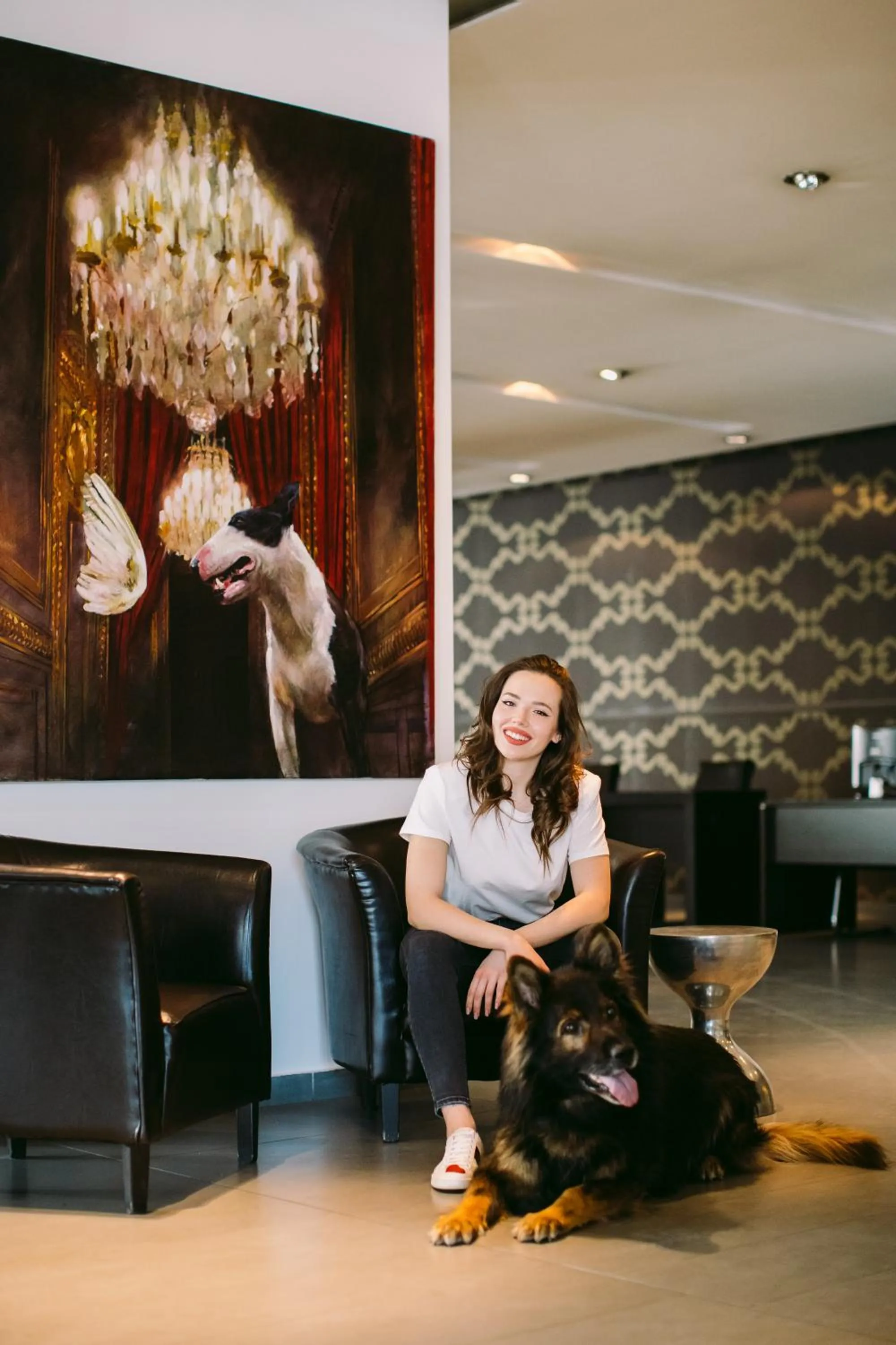 Lobby or reception in Hotel Timisoara