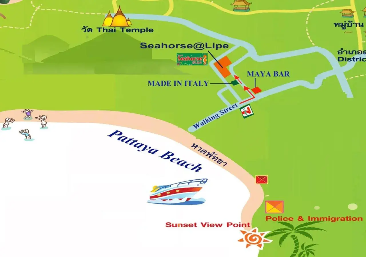 Bird's eye view in Seahorse Lipe Hostel Bird's eye view in Seahorse Lipe Hostel